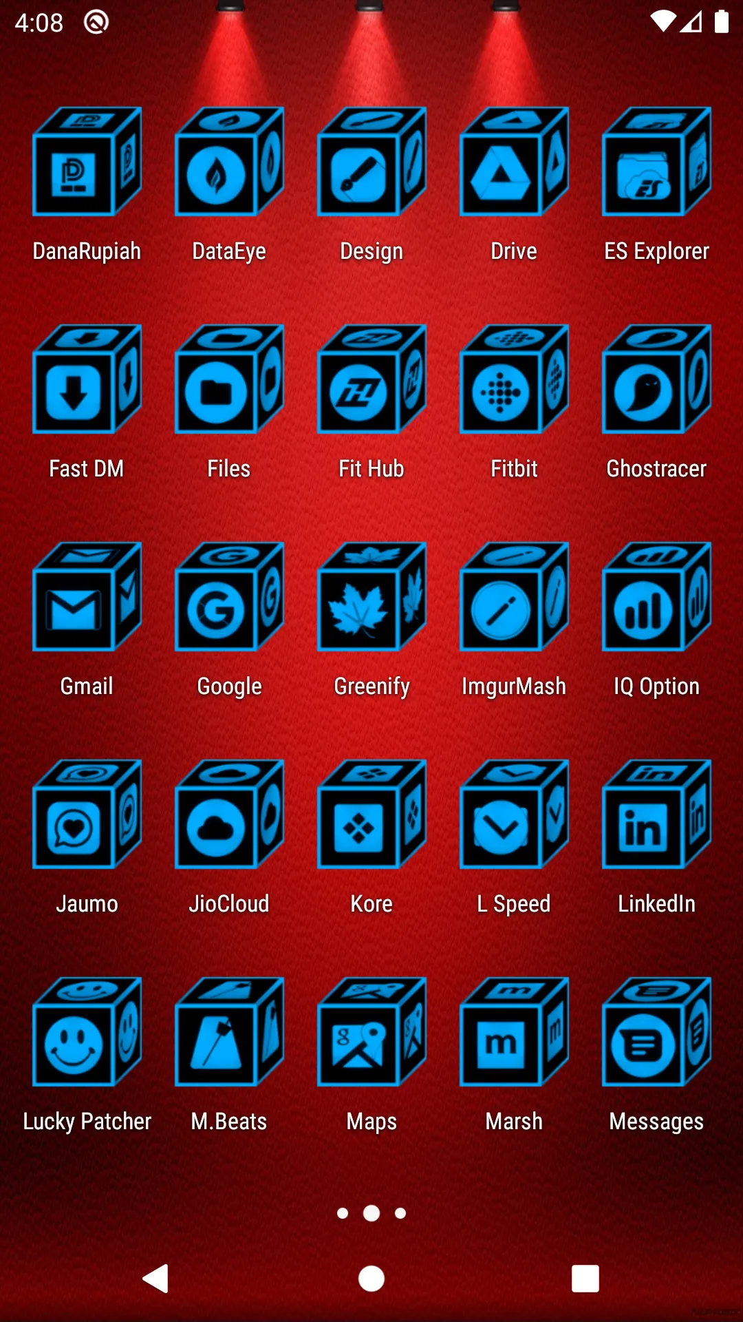 3D Flat Light Blue Icon Pack | Indus Appstore | Screenshot