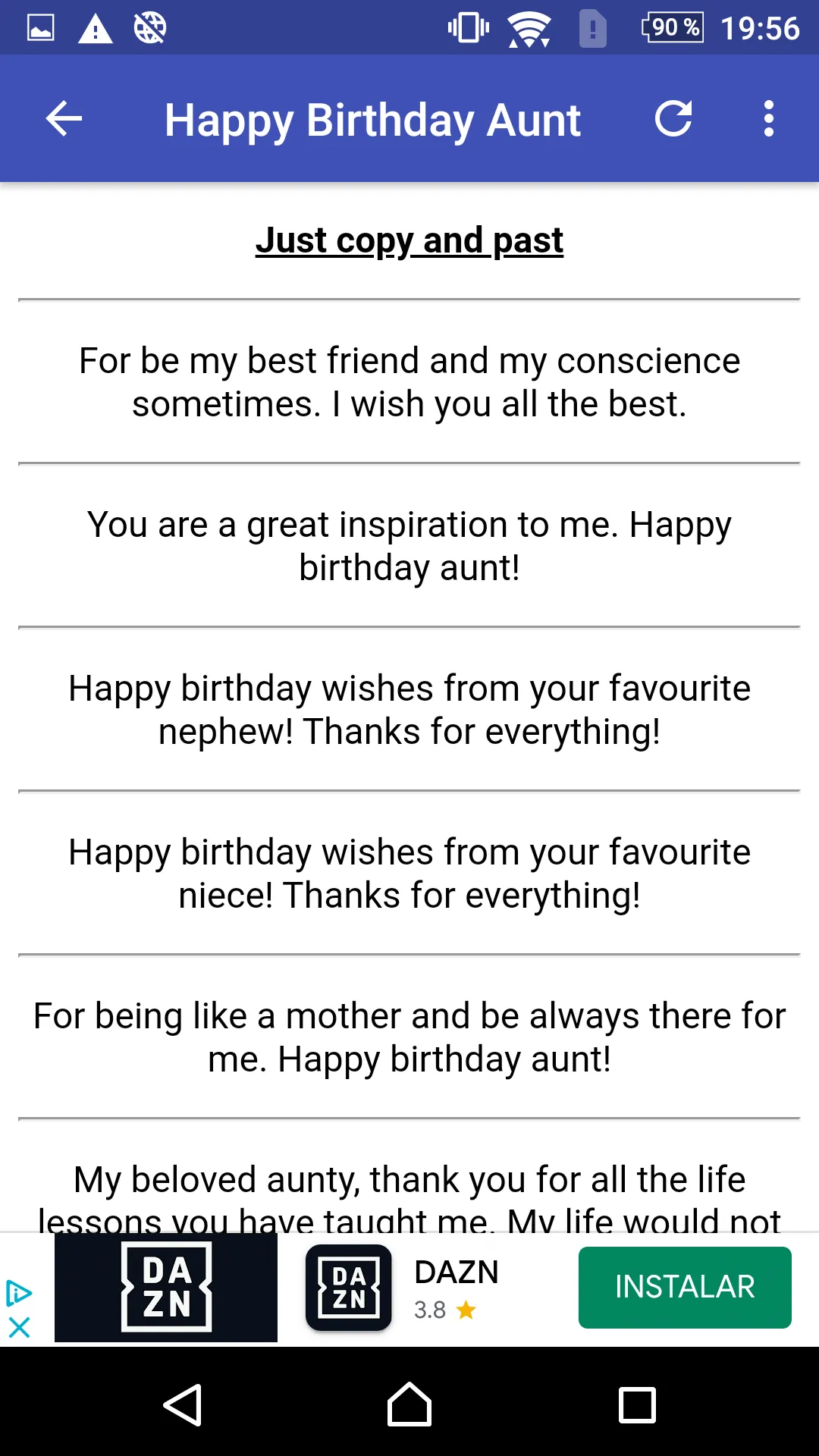 TEXT TO SEND ON BIRTHDAYS | Indus Appstore | Screenshot