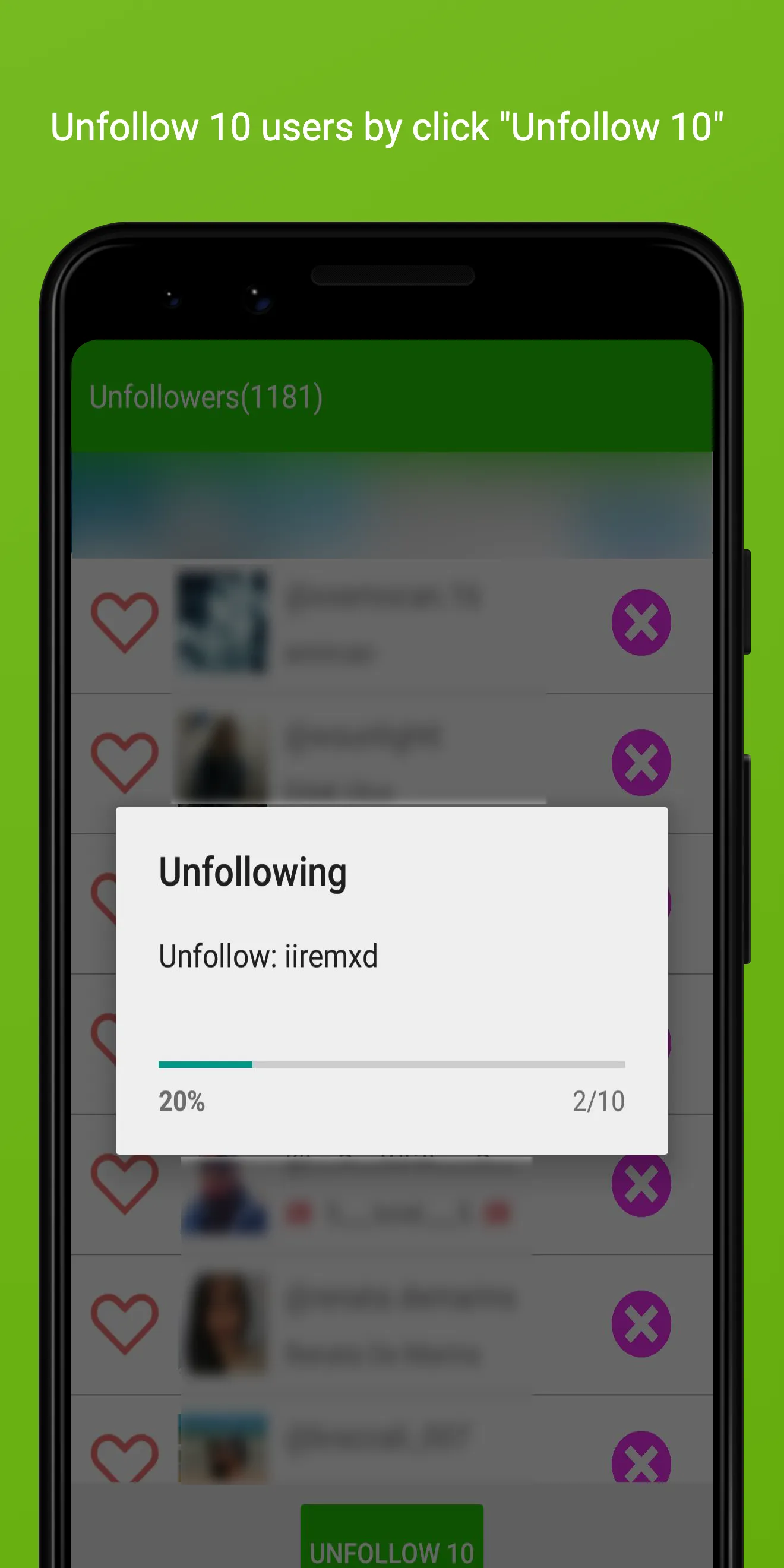 Unfollow Easy | Indus Appstore | Screenshot