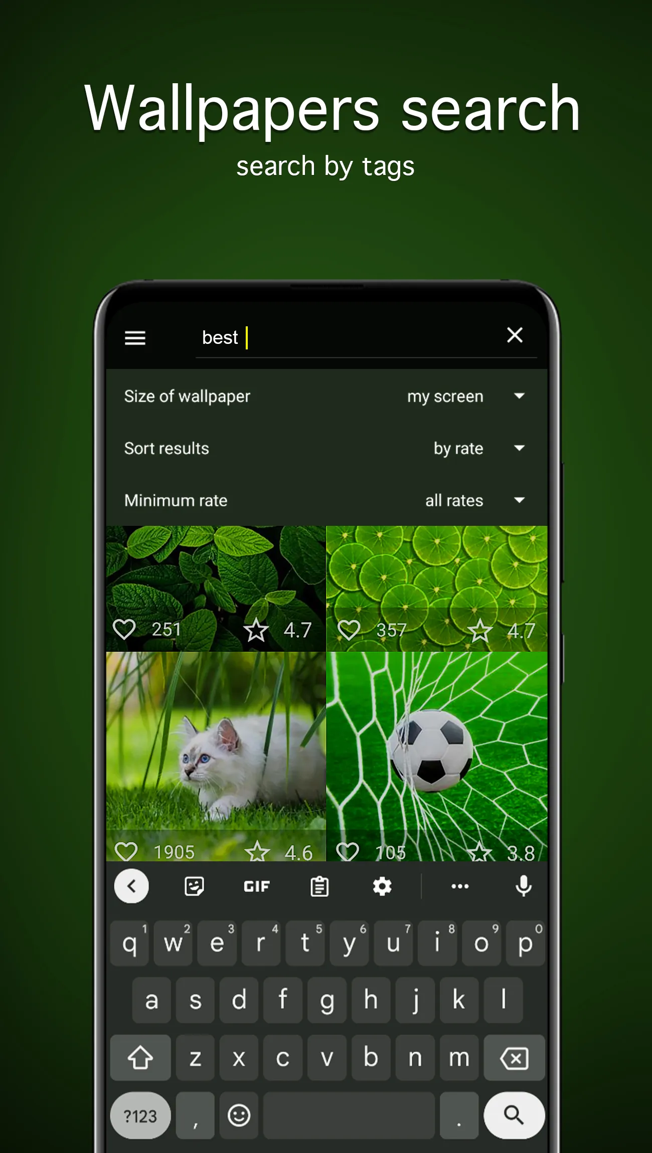 Green Wallpapers 4K | Indus Appstore | Screenshot