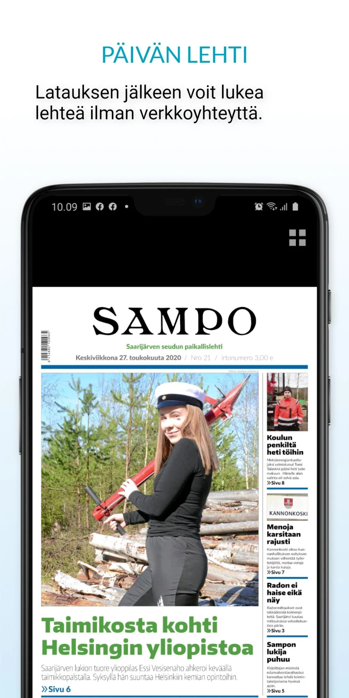 Sampo-lehti – päivän lehti | Indus Appstore | Screenshot