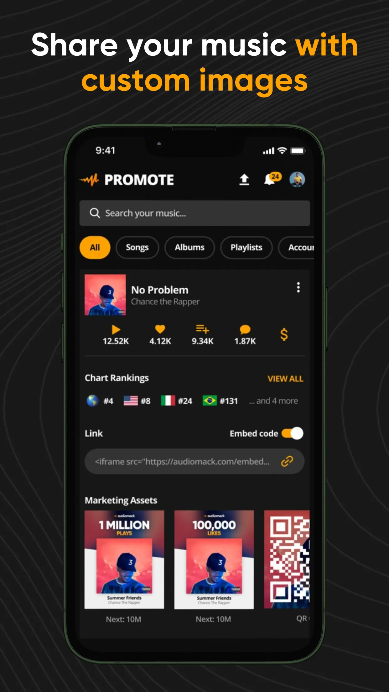 Audiomack Creator-Upload Music | Indus Appstore | Screenshot