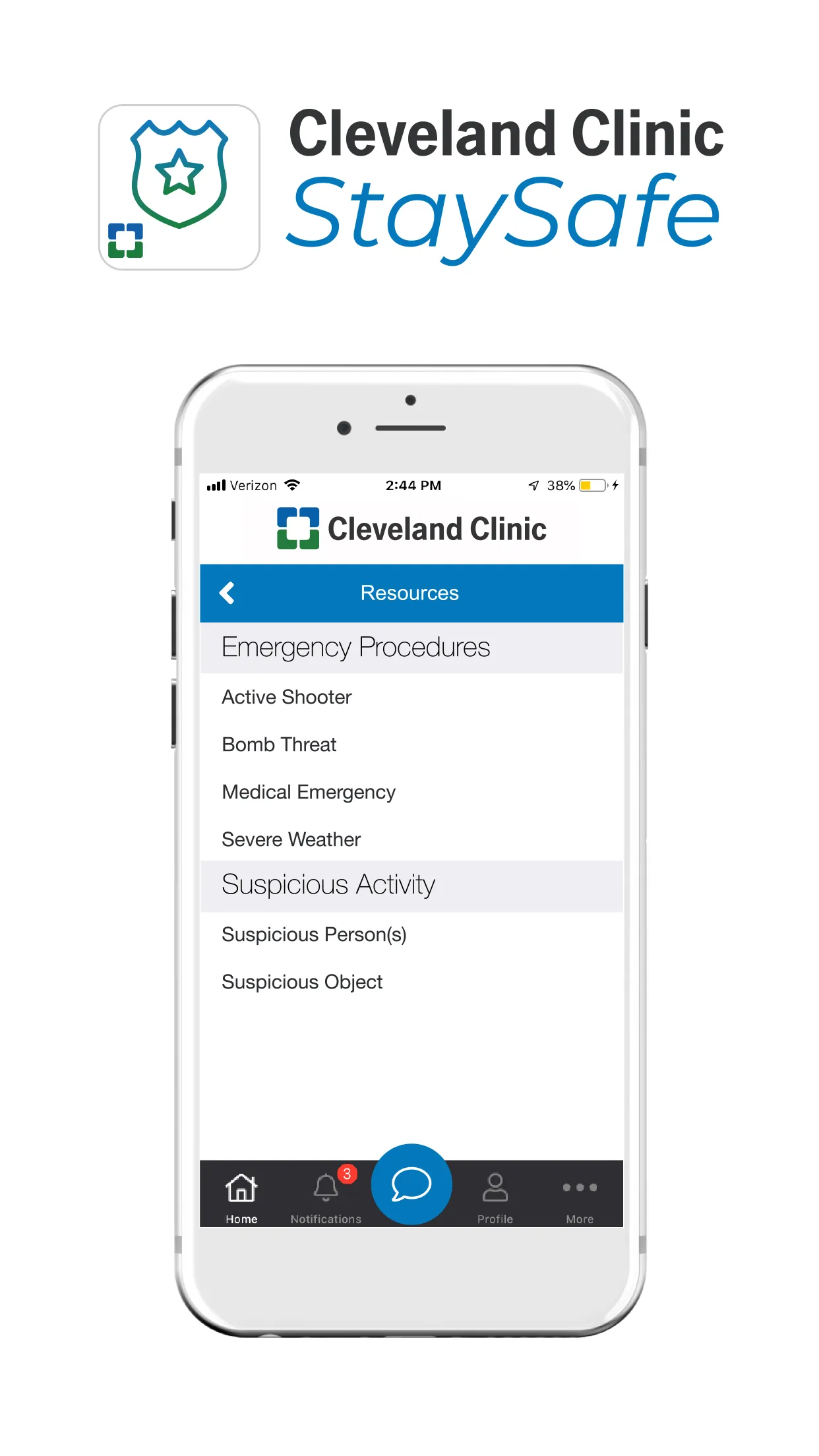 Cleveland Clinic StaySafe | Indus Appstore | Screenshot