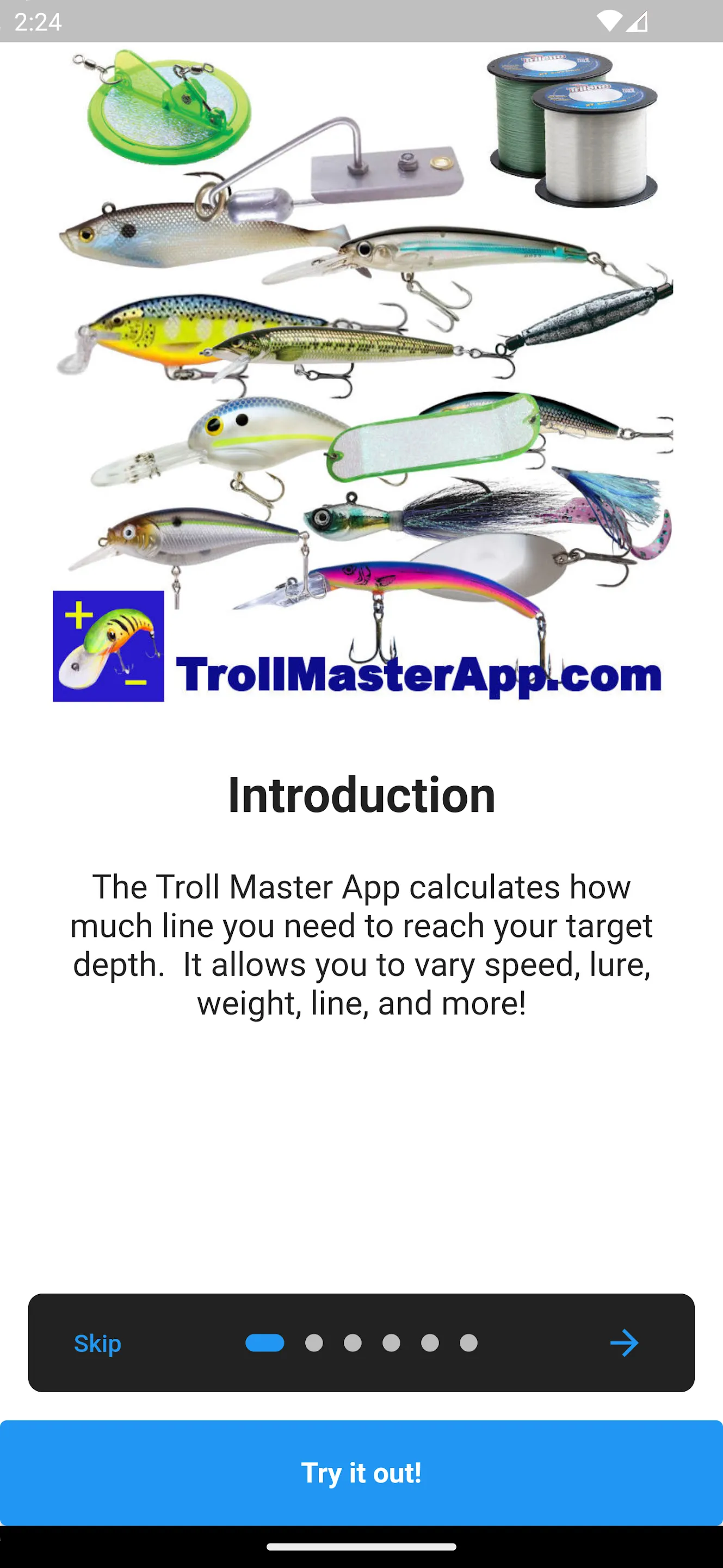 Troll Master Depth Calculator | Indus Appstore | Screenshot