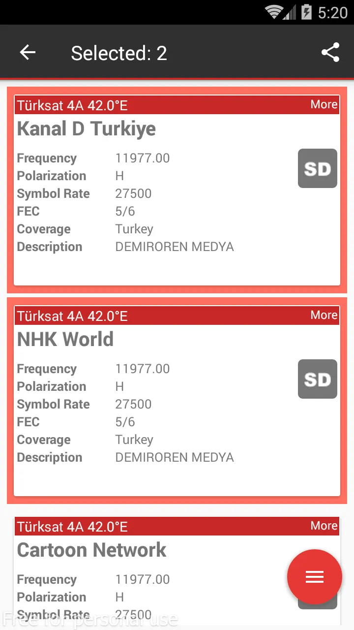 Turksat Frequency List | Indus Appstore | Screenshot