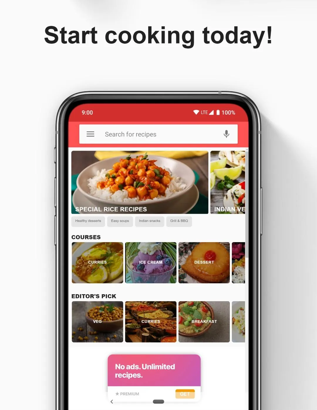 Indian Cooking Recipes App | Indus Appstore | Screenshot