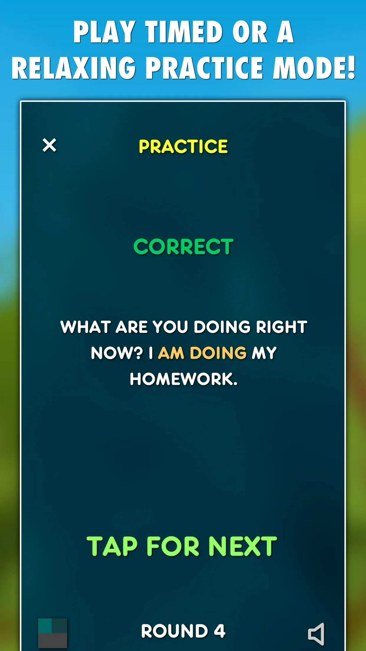 Present Tenses Grammar Test | Indus Appstore | Screenshot