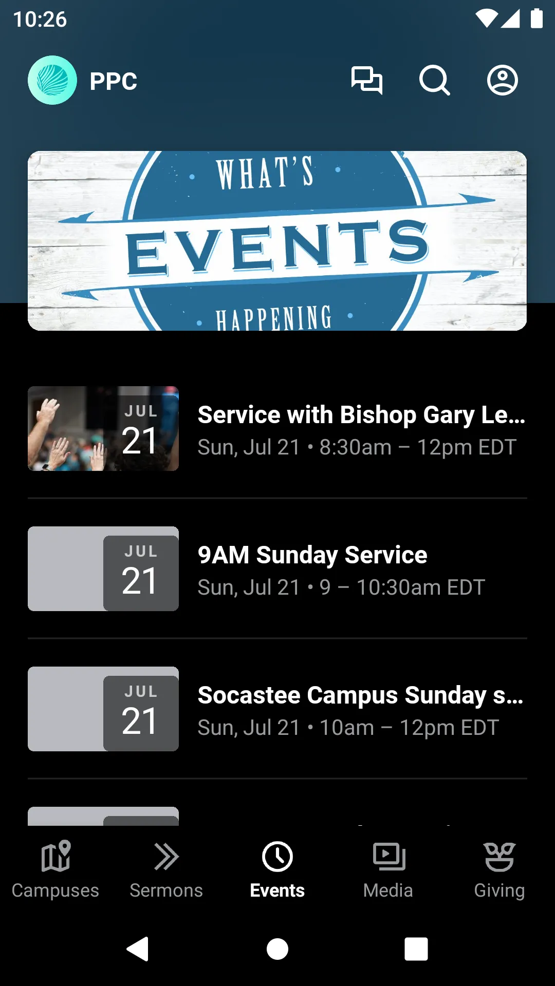 Palmetto Pointe Church | Indus Appstore | Screenshot