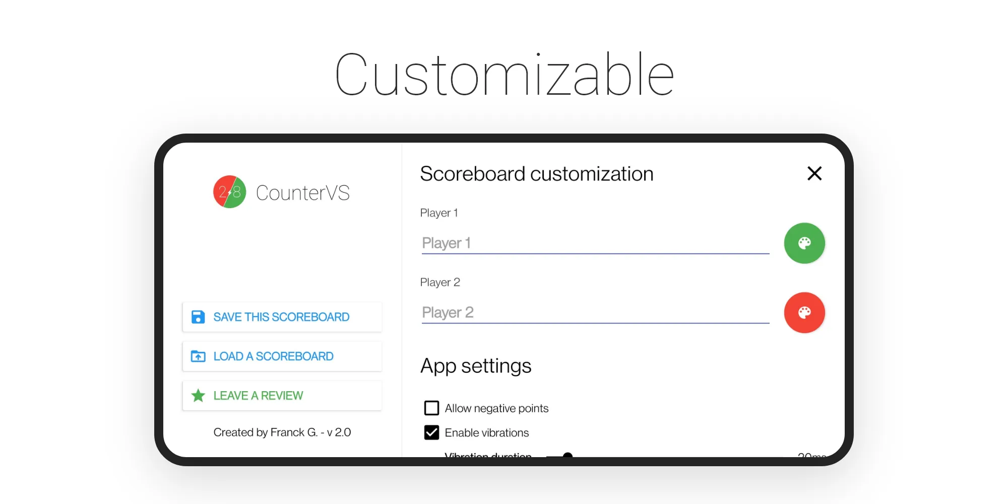 CounterVS 2 players scoreboard | Indus Appstore | Screenshot