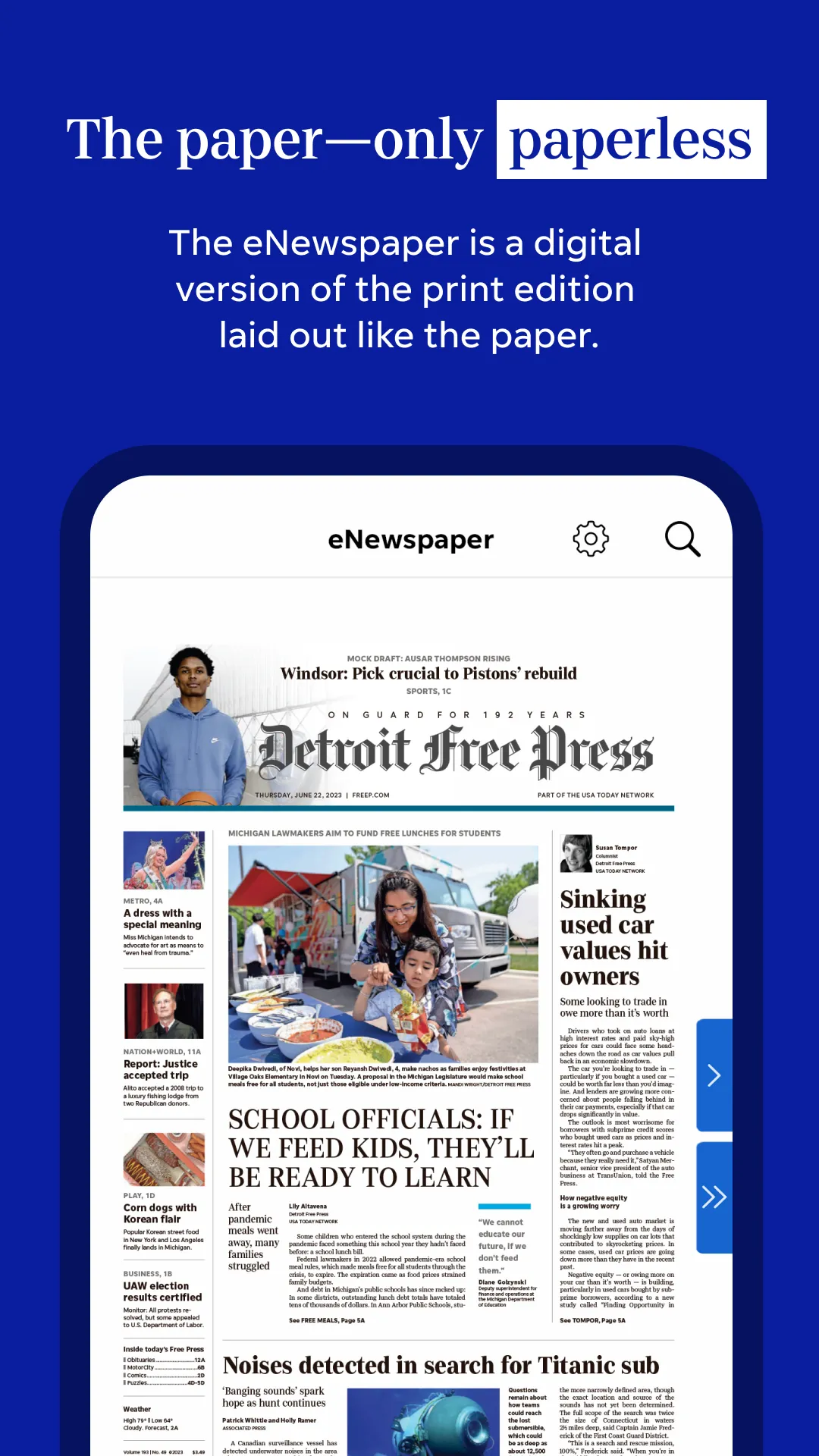 Detroit Free Press: Freep | Indus Appstore | Screenshot