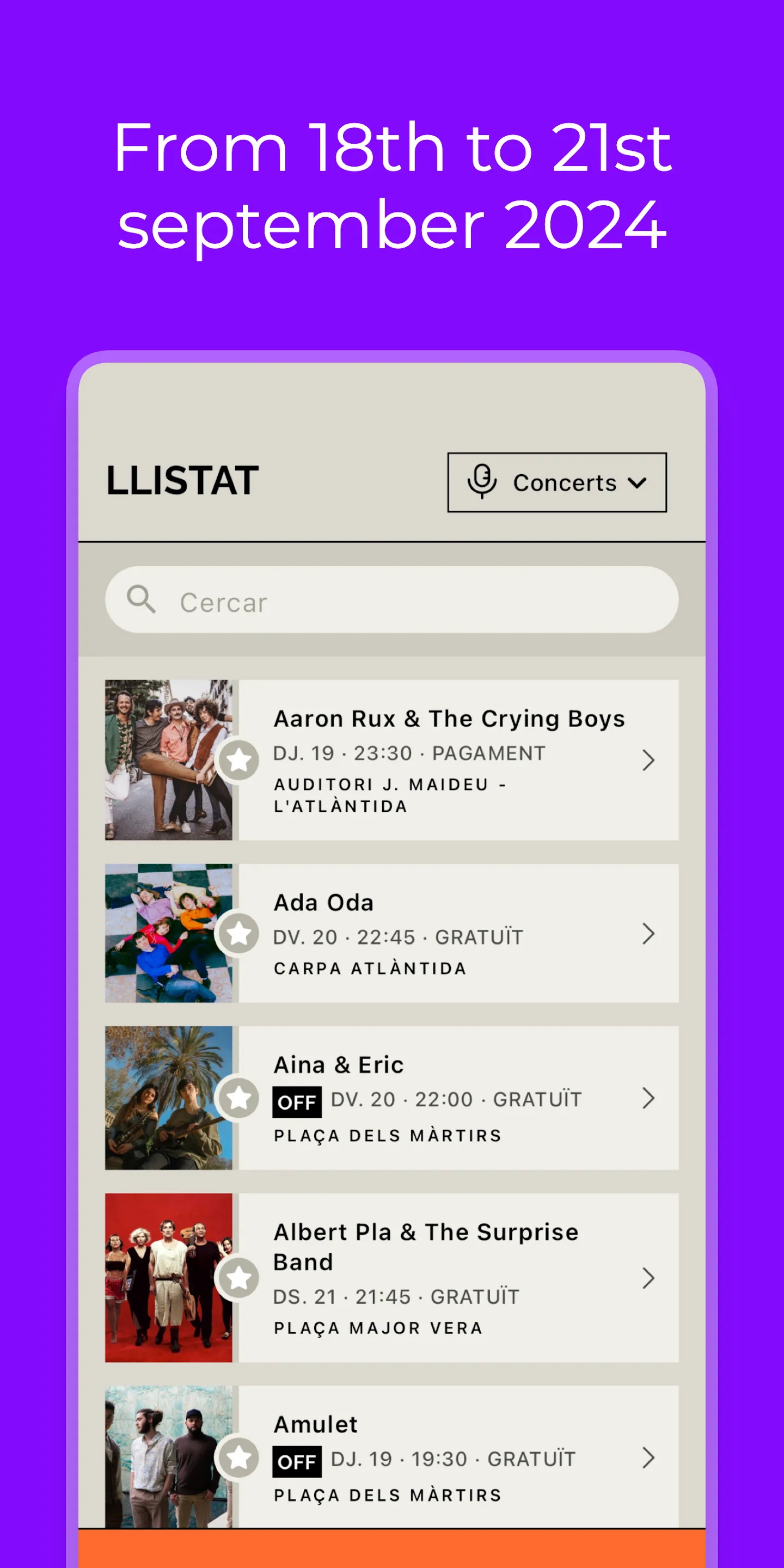 Mercat de Música Viva de Vic | Indus Appstore | Screenshot