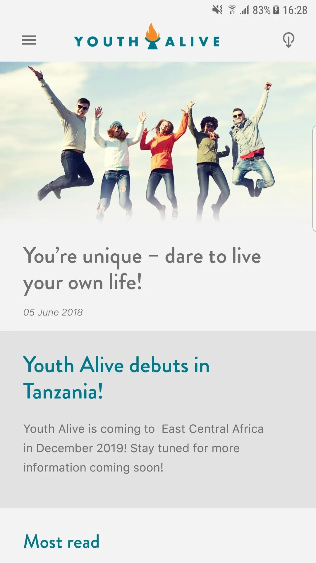 YouthAlive | Indus Appstore | Screenshot