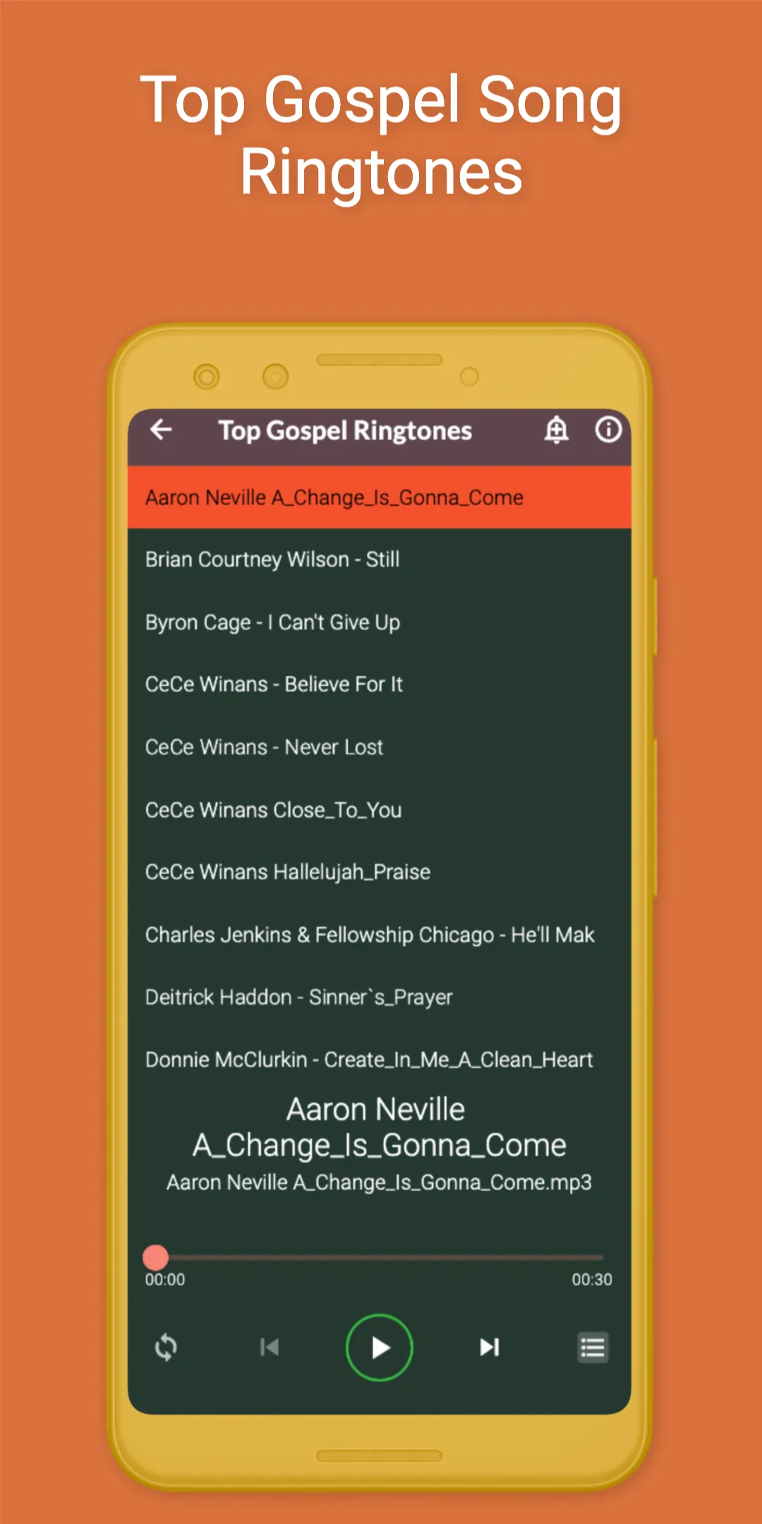 Christian Music Ringtones | Indus Appstore | Screenshot