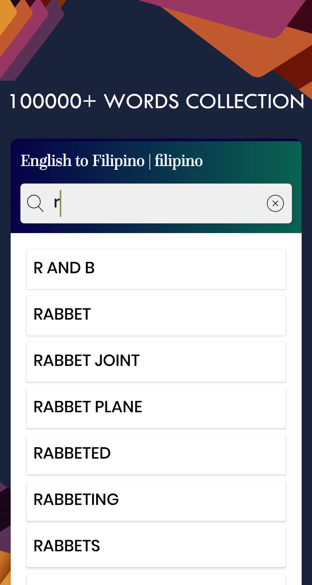 Filipino English Translator | Indus Appstore | Screenshot