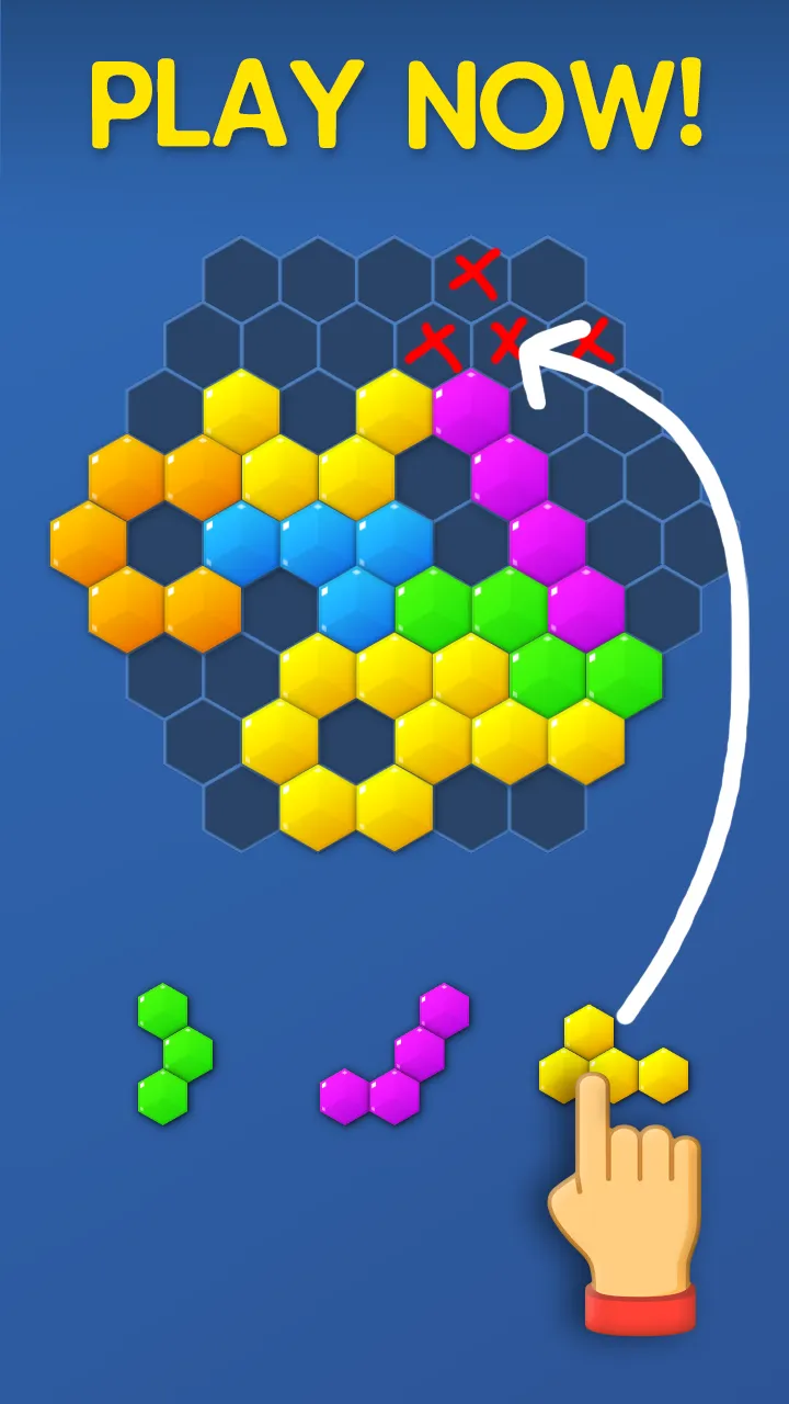 Hex Puzzle: Hexagon Merge Bloc | Indus Appstore | Screenshot