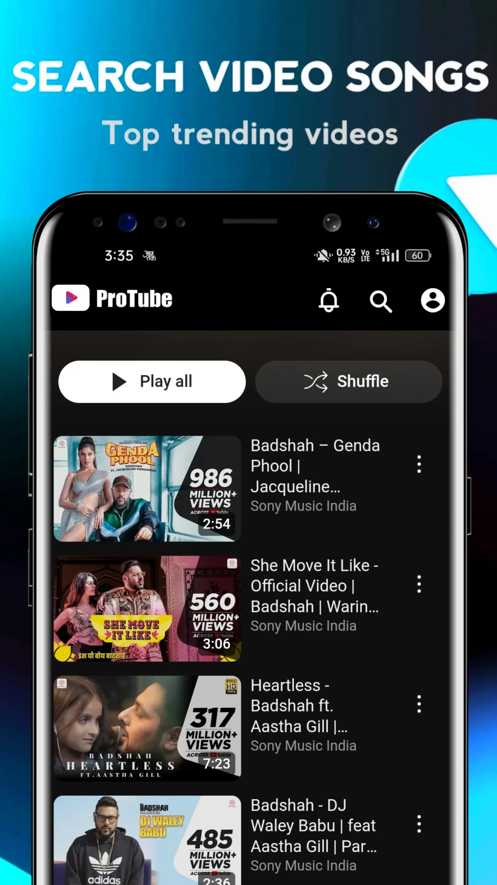 ProTube: Music YTB, MP3 Player | Indus Appstore | Screenshot