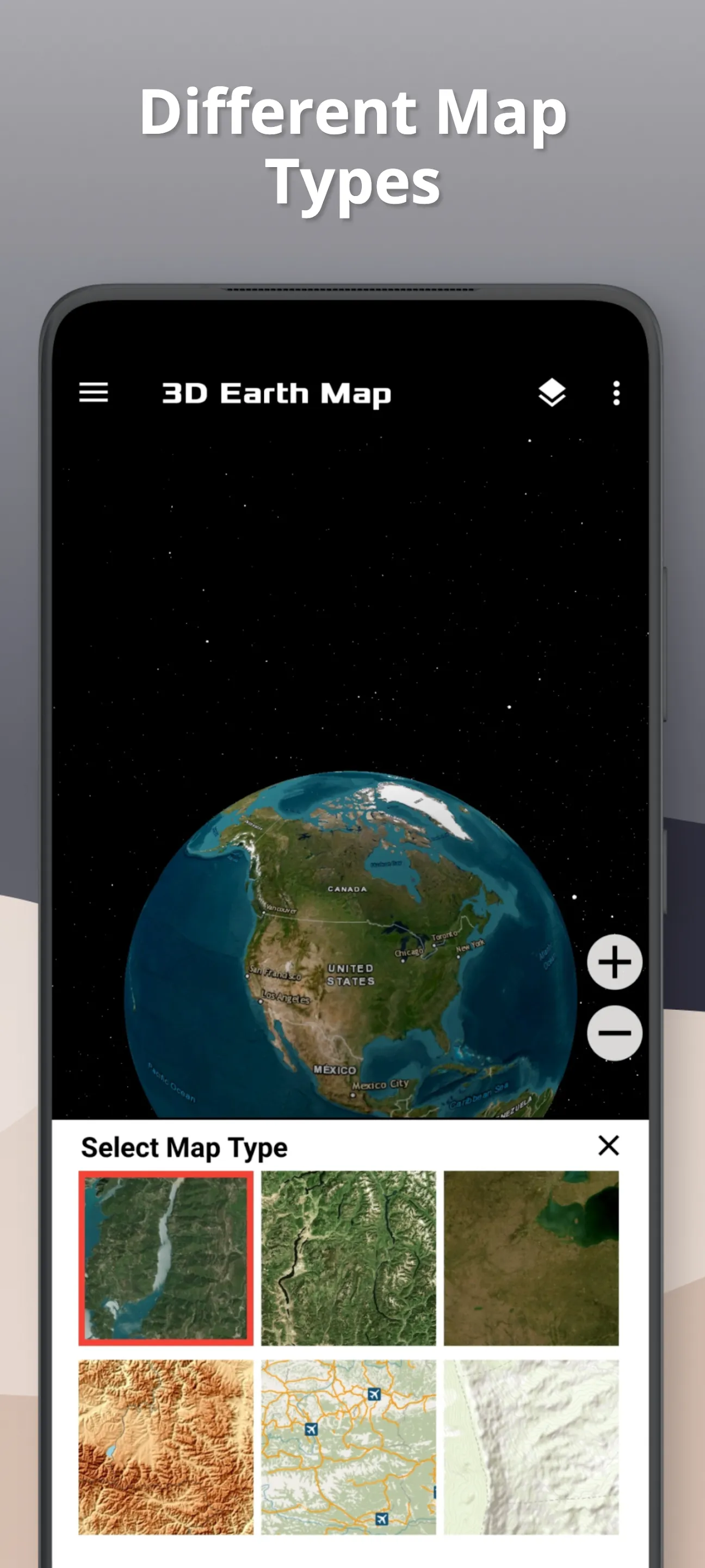 3D Earth Map - Satellite View | Indus Appstore | Screenshot