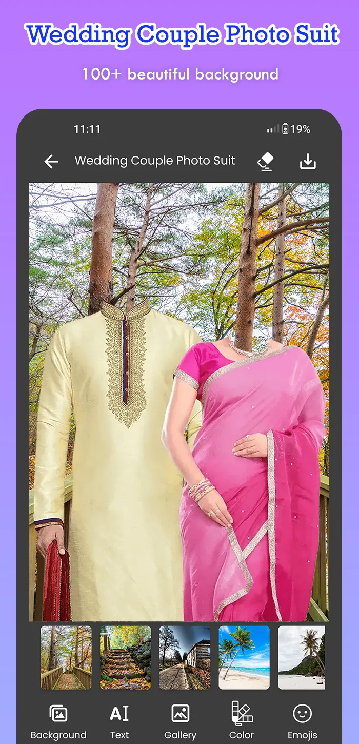 Wedding Couple Photo Suit | Indus Appstore | Screenshot