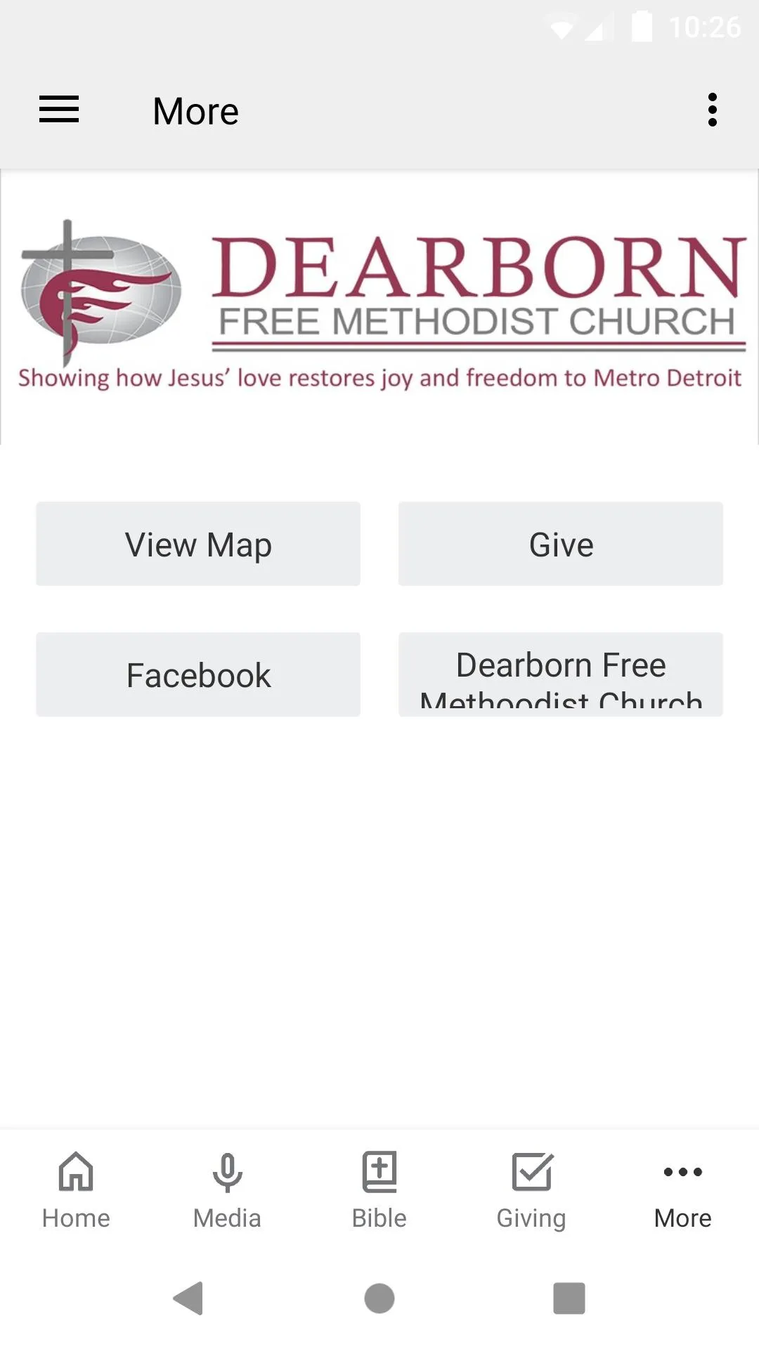 Dearborn Free Methodist Church | Indus Appstore | Screenshot