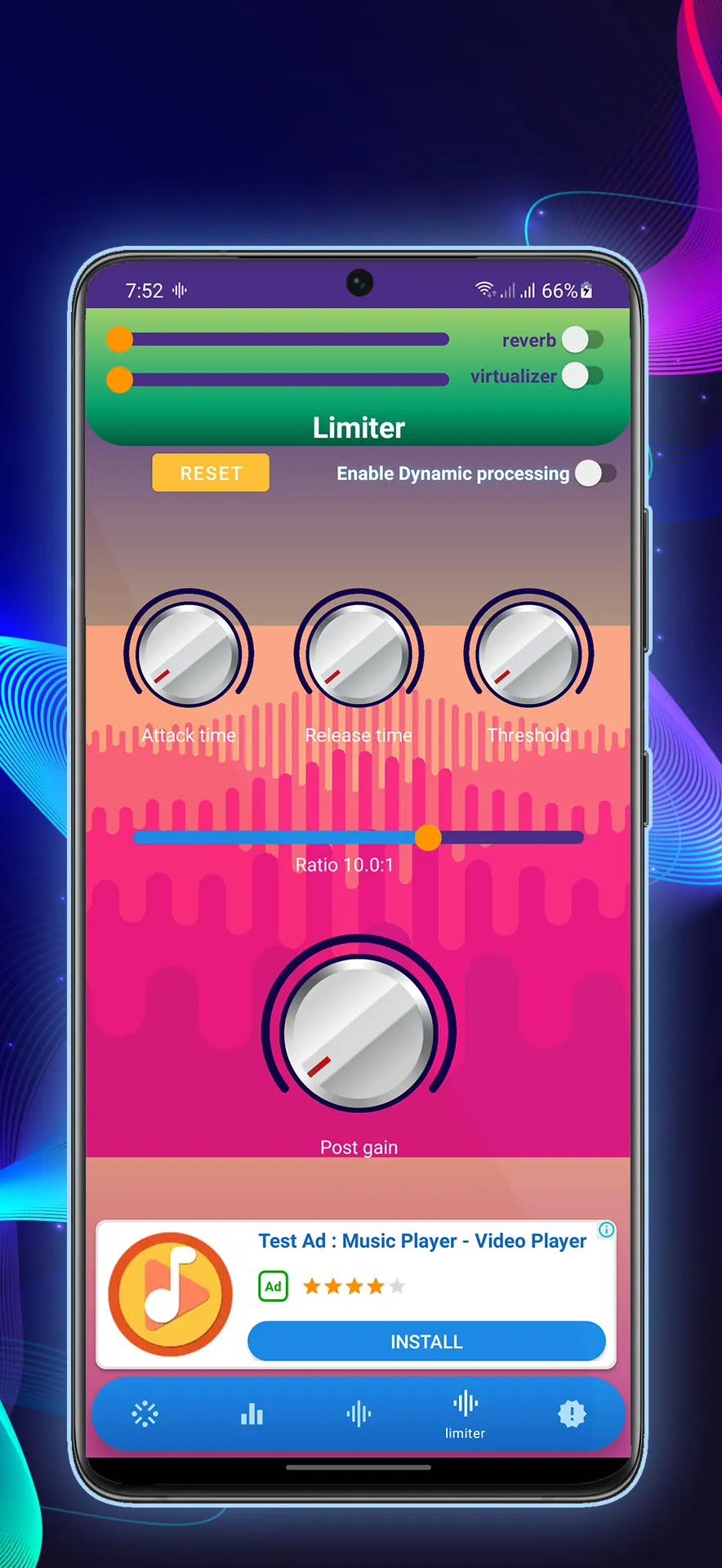 B - Equalizer AutoEQ Audio SFX | Indus Appstore | Screenshot