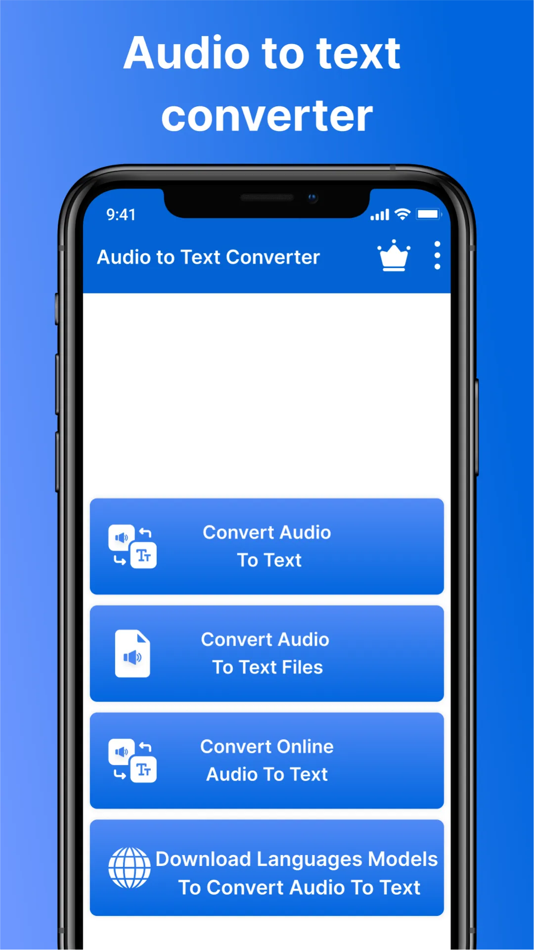 Audio to Text Converter | Indus Appstore | Screenshot