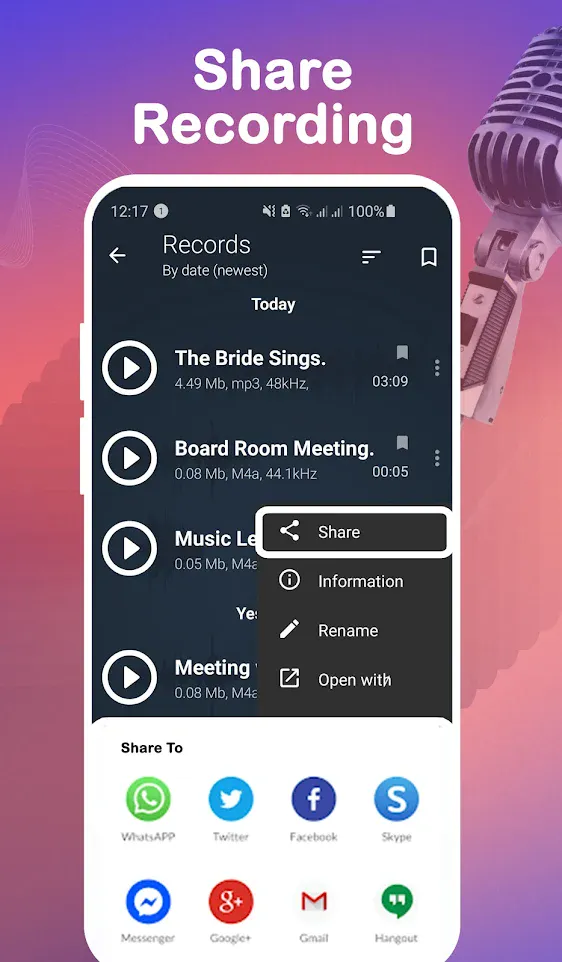 HD Voice Recorder | Indus Appstore | Screenshot