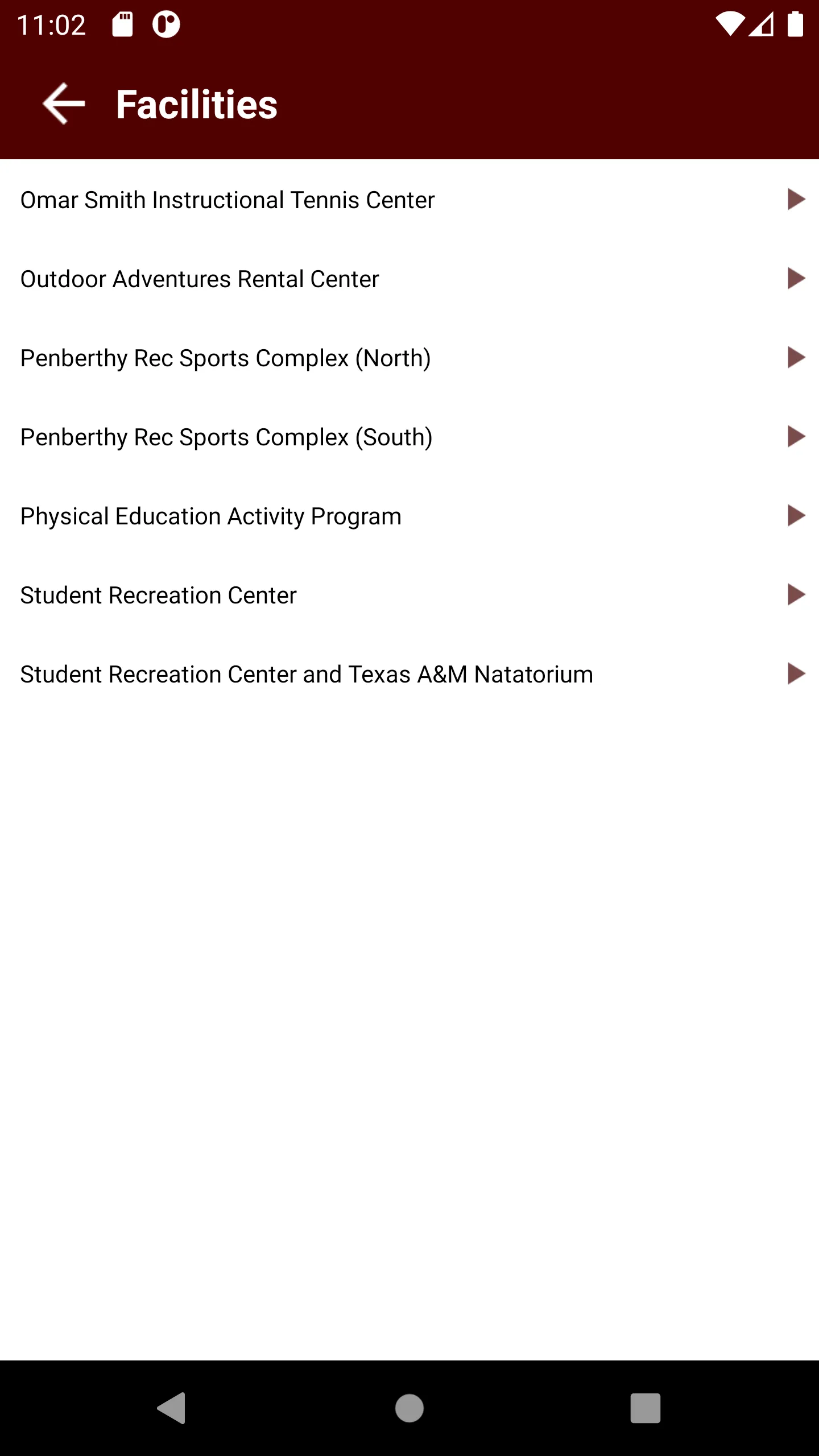 Texas A&M Rec Sports | Indus Appstore | Screenshot