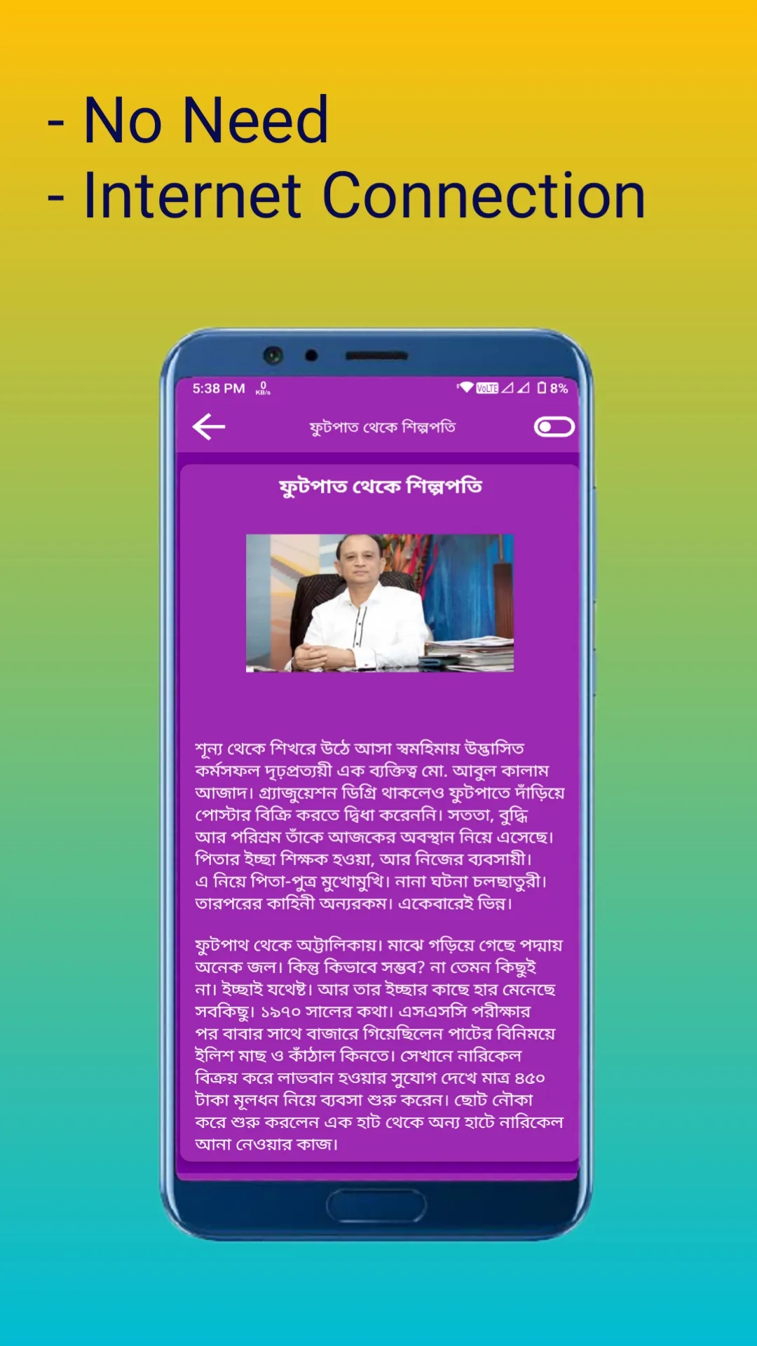 ব্যর্থতার গল্প - Inspiration | Indus Appstore | Screenshot