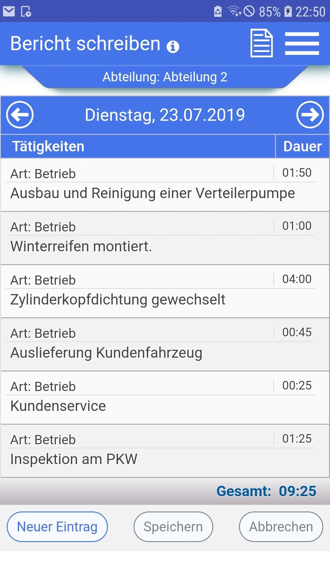 Azubiheft Online Berichtsheft | Indus Appstore | Screenshot