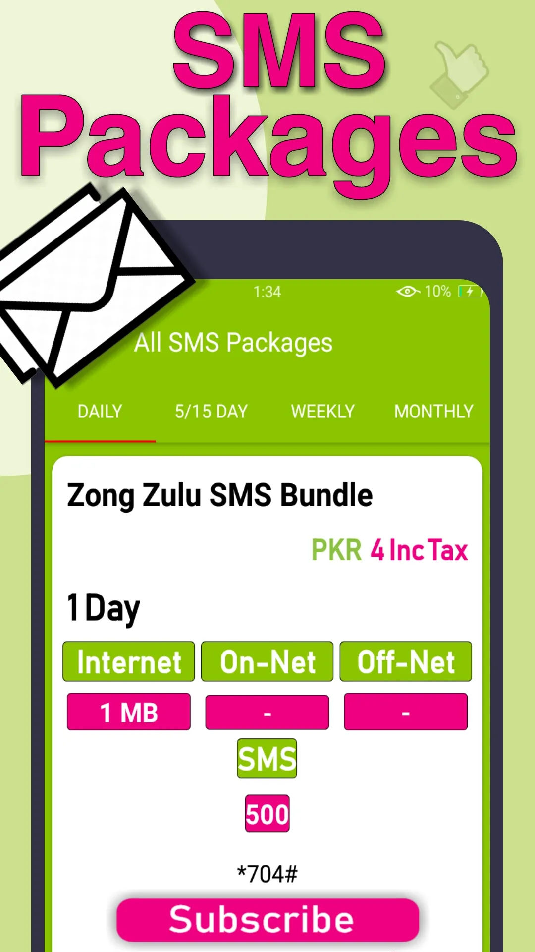 Zong Packages 2024: Internet | Indus Appstore | Screenshot