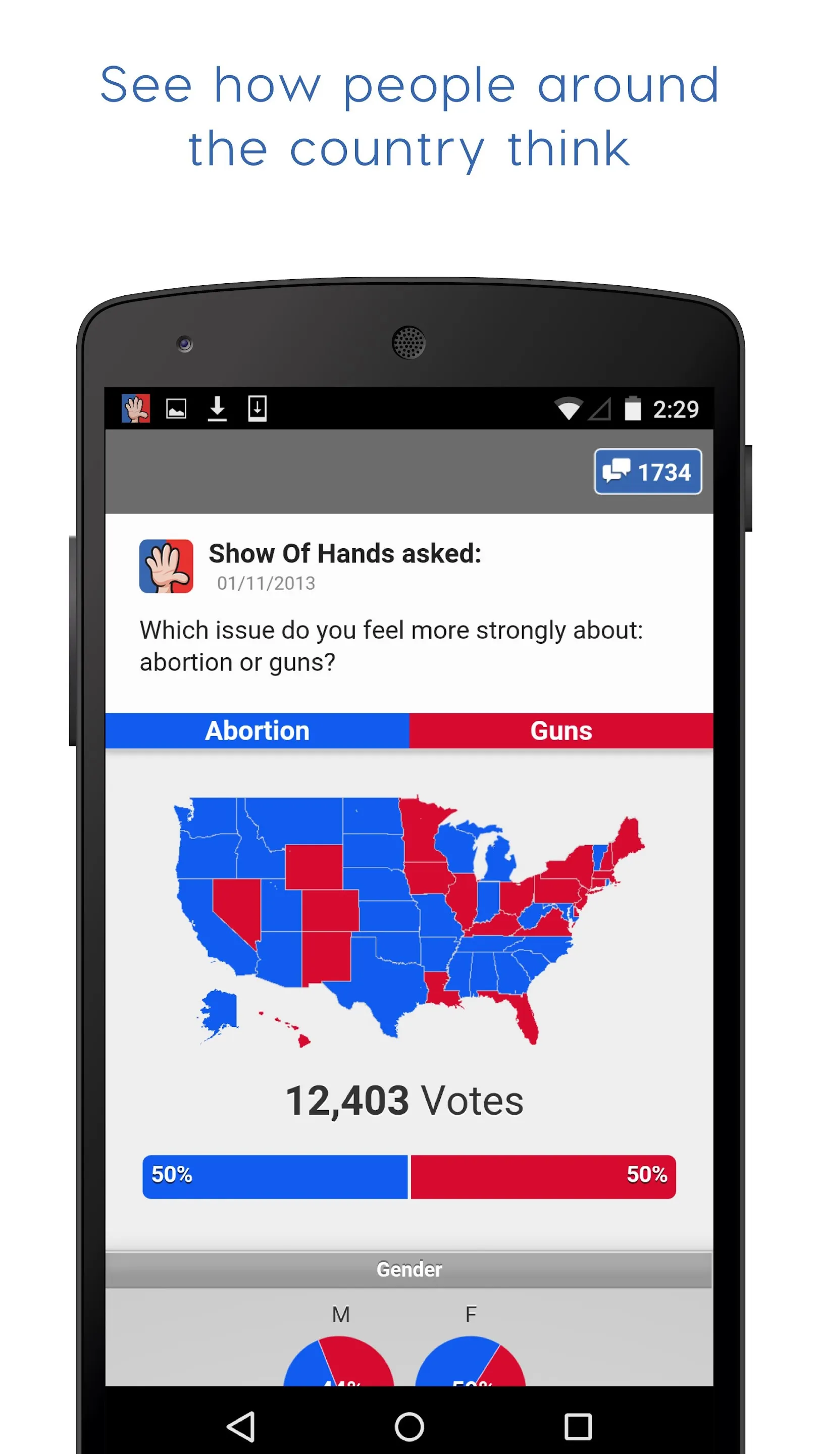 Show of Hands Polls & Politics | Indus Appstore | Screenshot