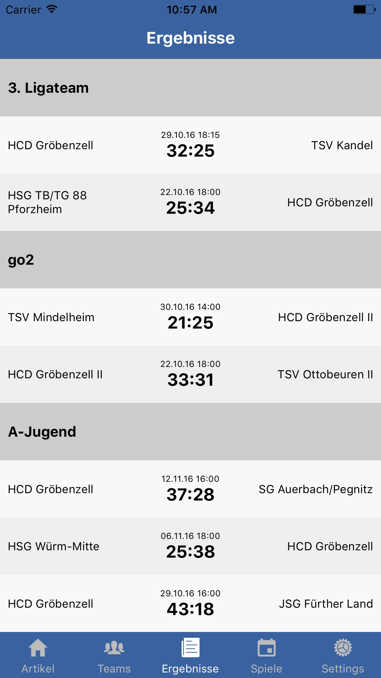 HCD Gröbenzell | Indus Appstore | Screenshot