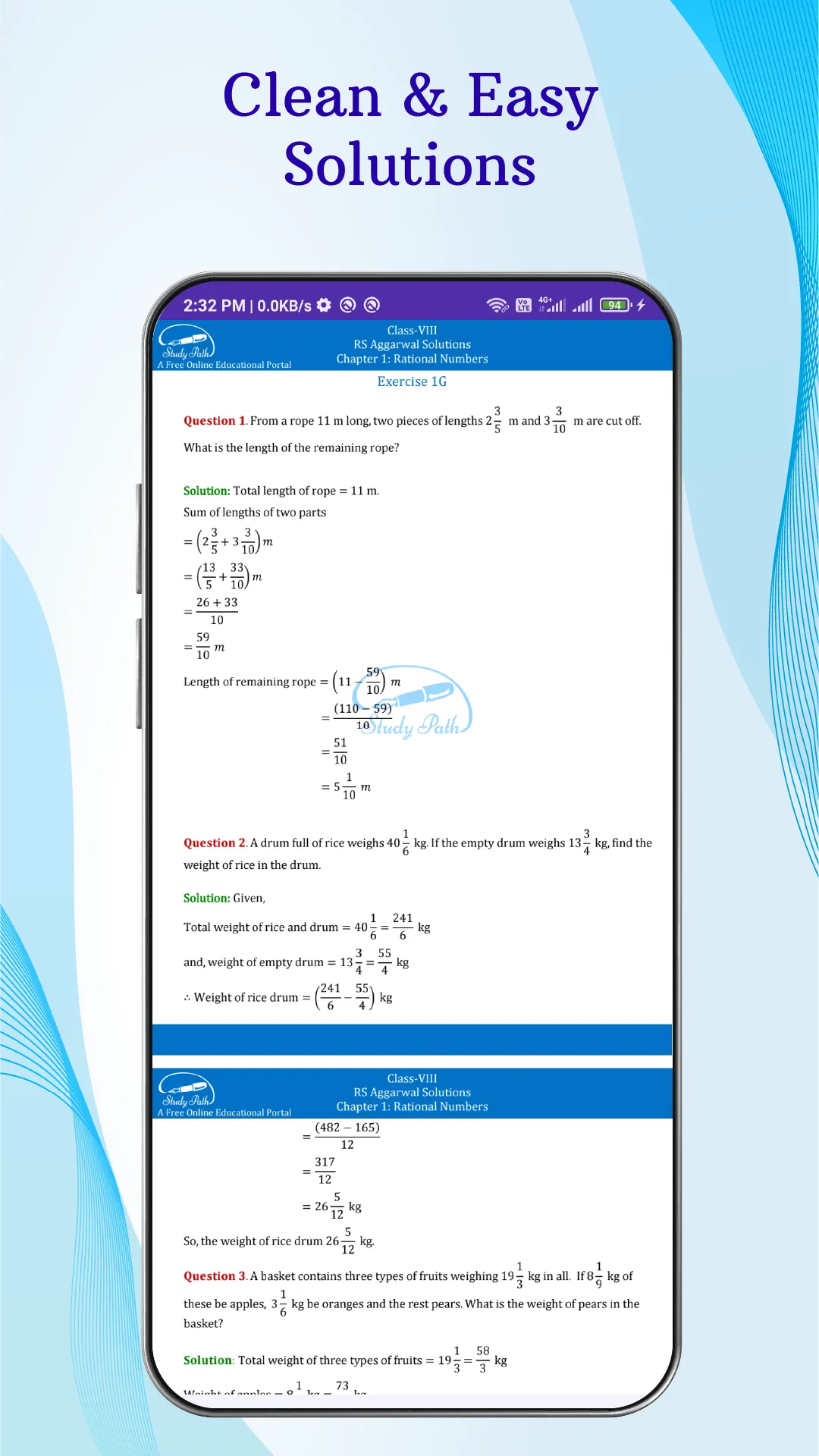 RS Aggarwal Class 8 Solution | Indus Appstore | Screenshot