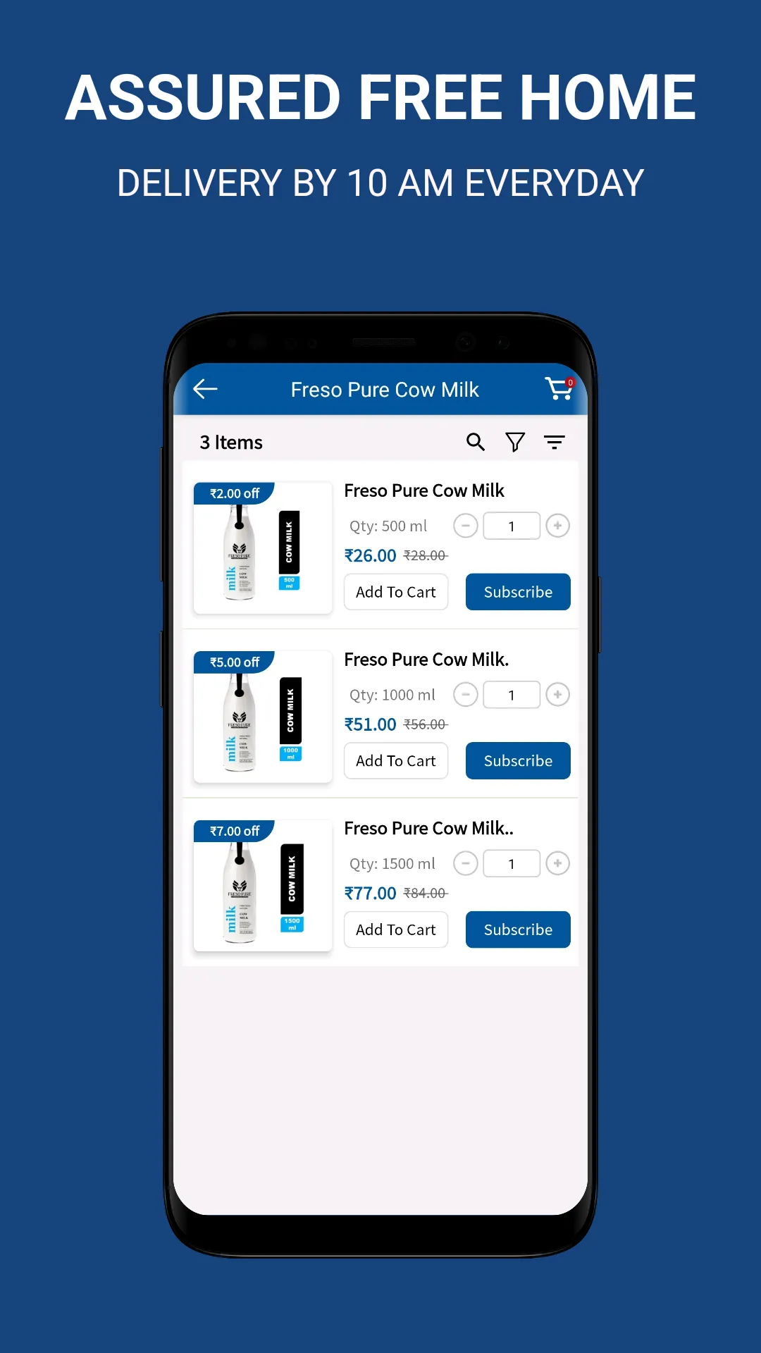 Freso Pure - Milk Delivery | Indus Appstore | Screenshot