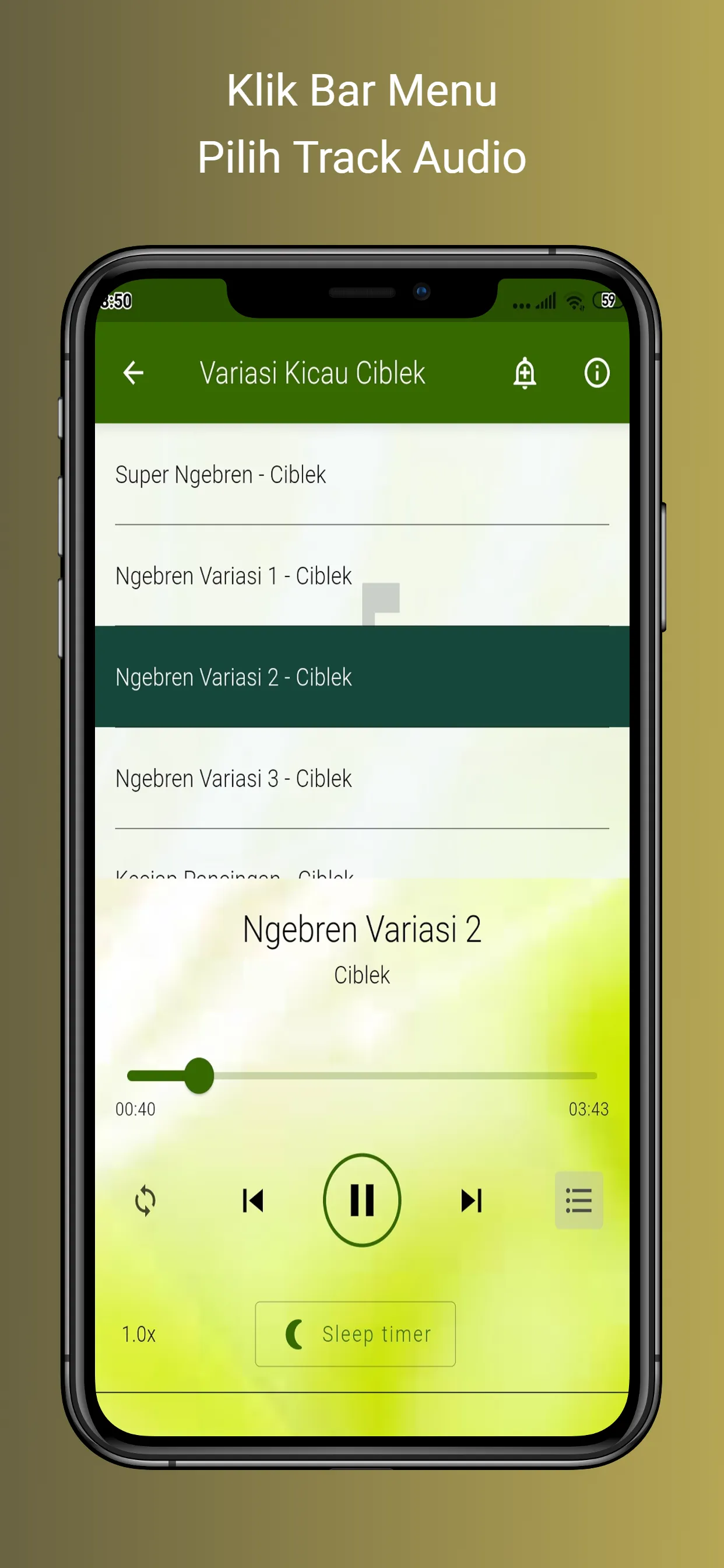 Masteran Ciblek Ngebren | Indus Appstore | Screenshot