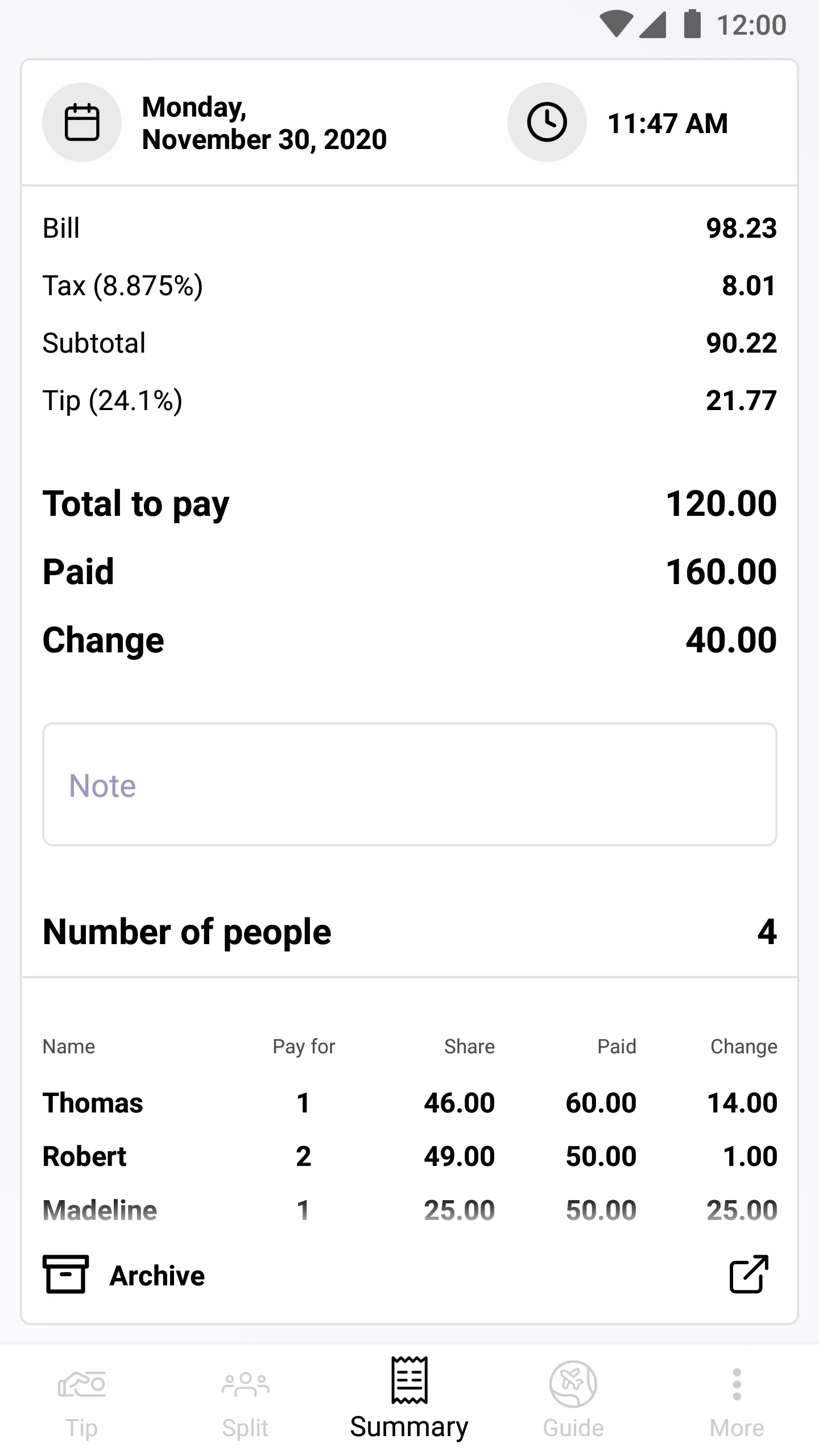 Ultimate Tip Calculator | Indus Appstore | Screenshot