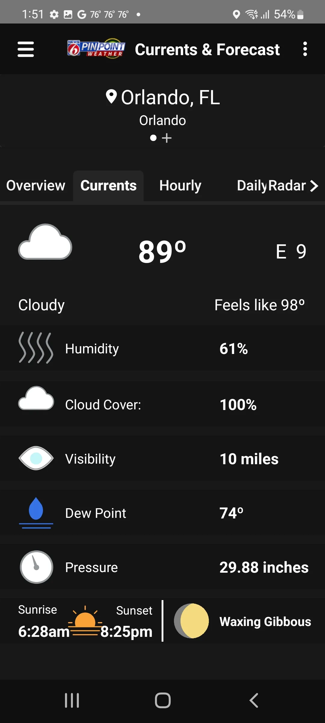 News 6 Pinpoint Weather - WKMG | Indus Appstore | Screenshot