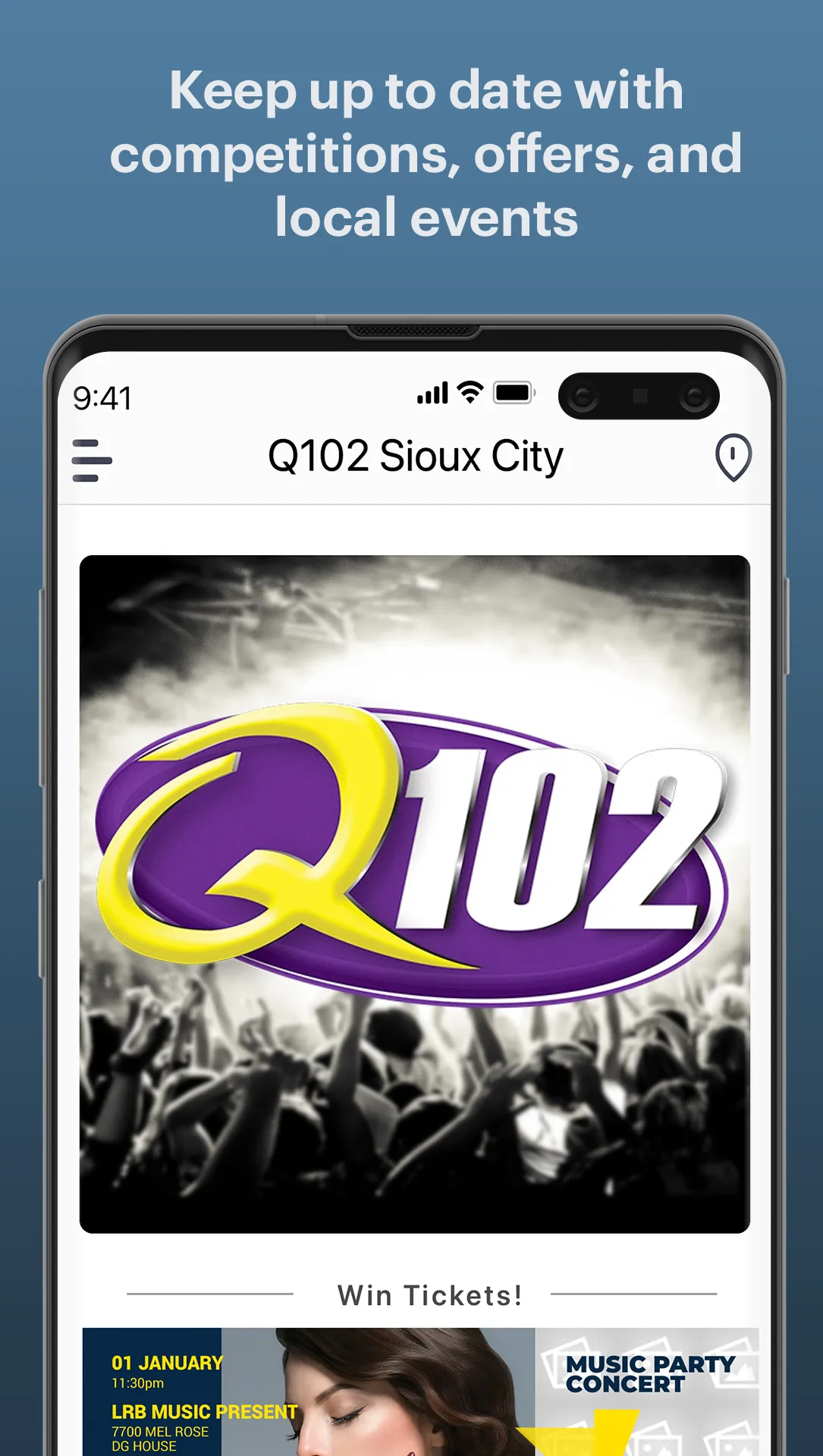 Q102 Sioux City | Indus Appstore | Screenshot