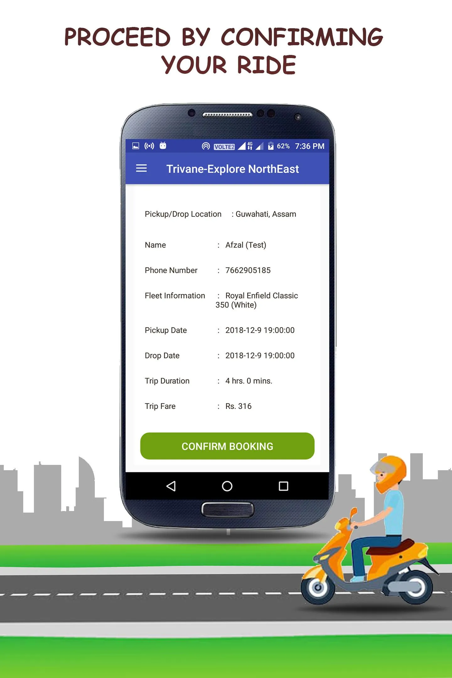 Trivane - Bike and Car Rentals | Indus Appstore | Screenshot