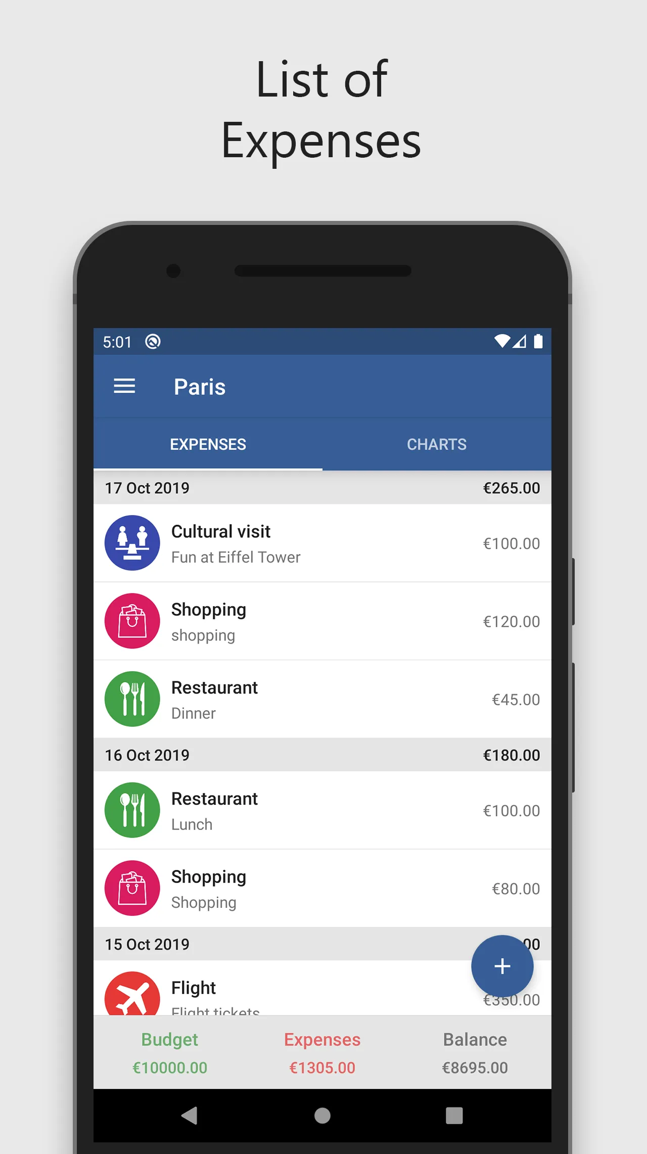 Travel Expense Manager | Indus Appstore | Screenshot