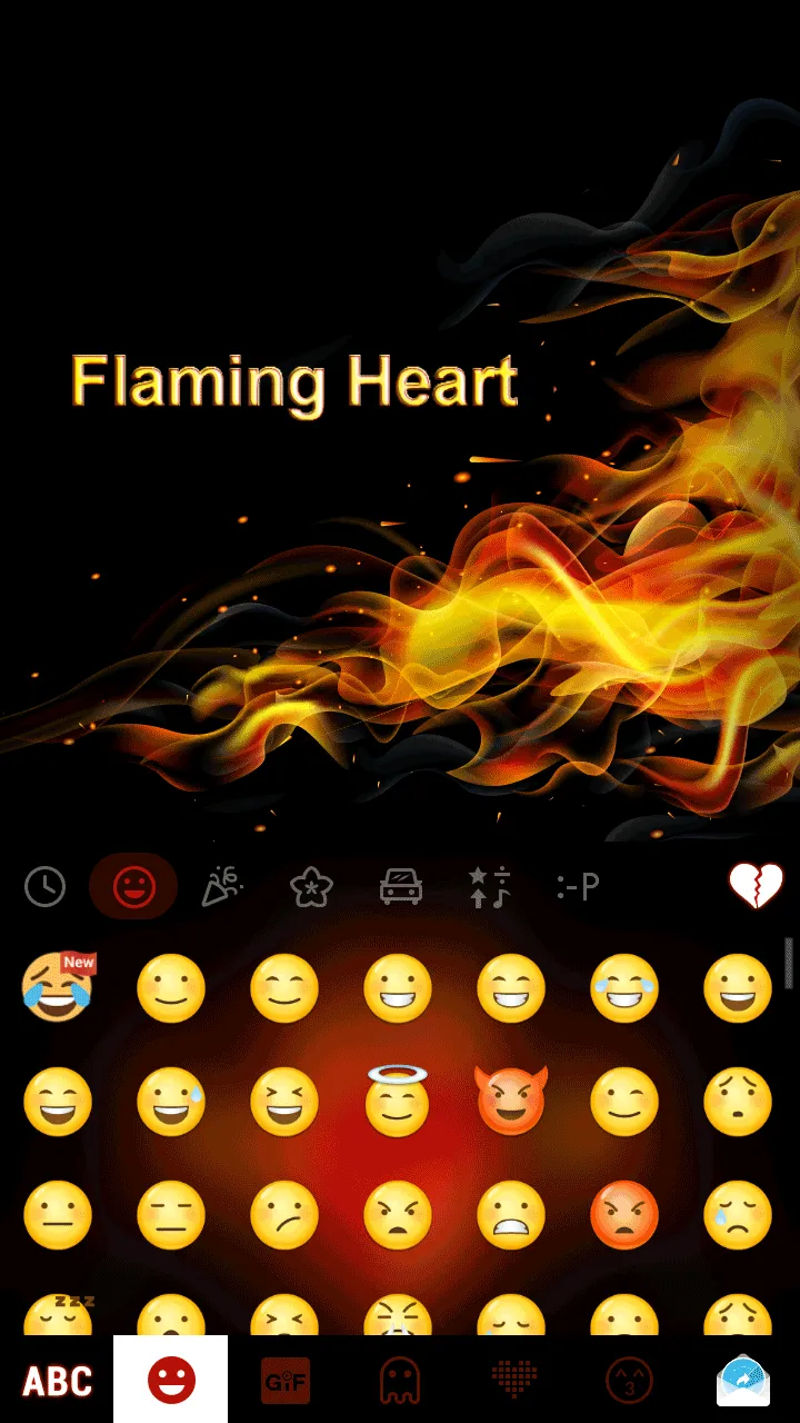 Flaming Heart Theme | Indus Appstore | Screenshot