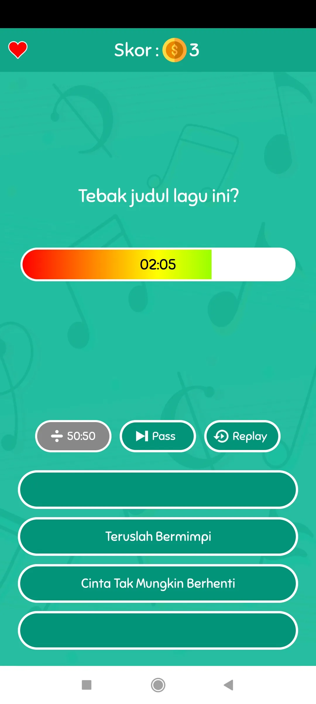 Game Tebak Lagu | Indus Appstore | Screenshot