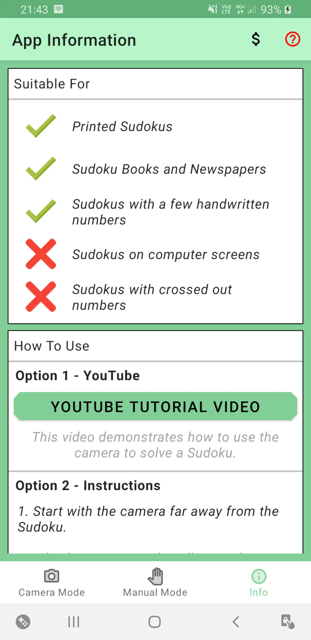 Sudoku Solver (Camera) | Indus Appstore | Screenshot