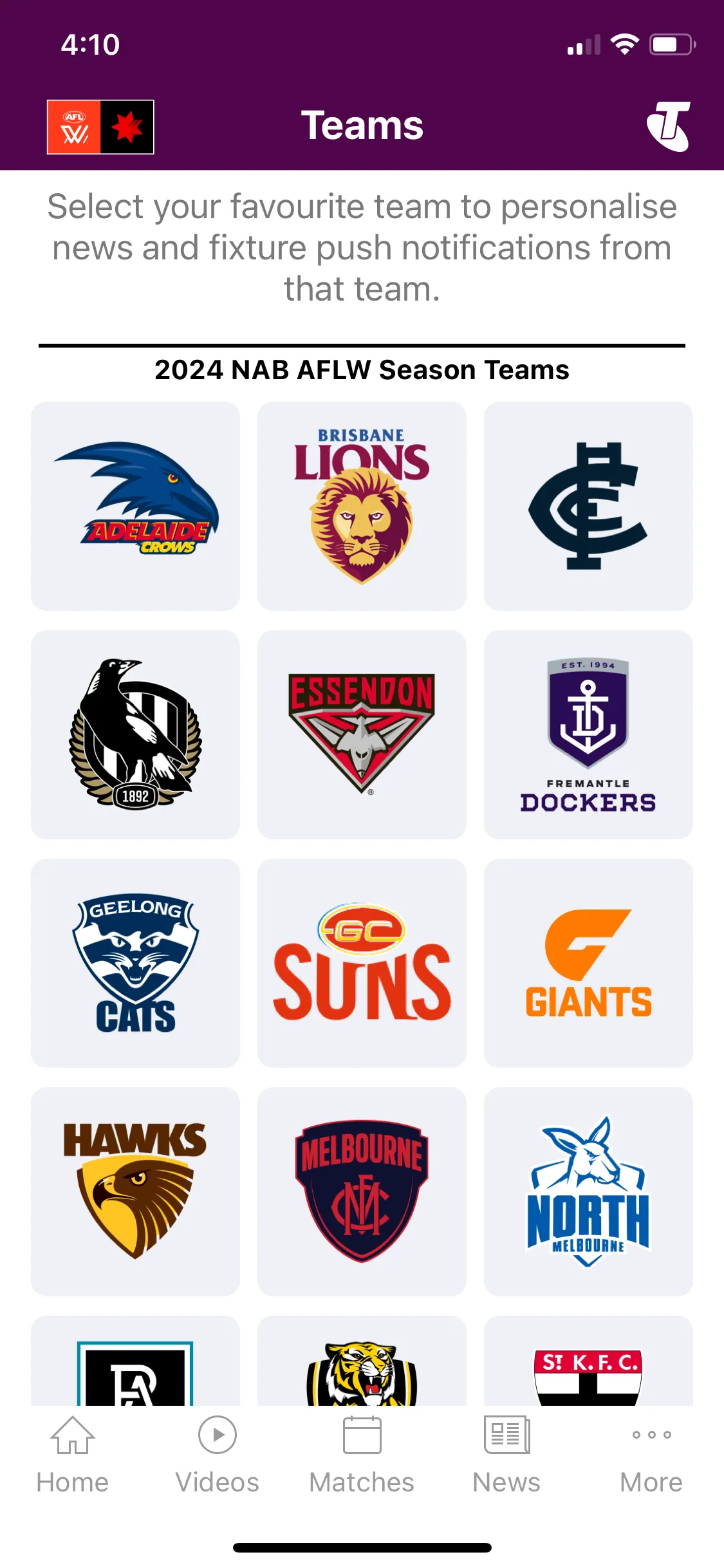 AFLW Official App | Indus Appstore | Screenshot