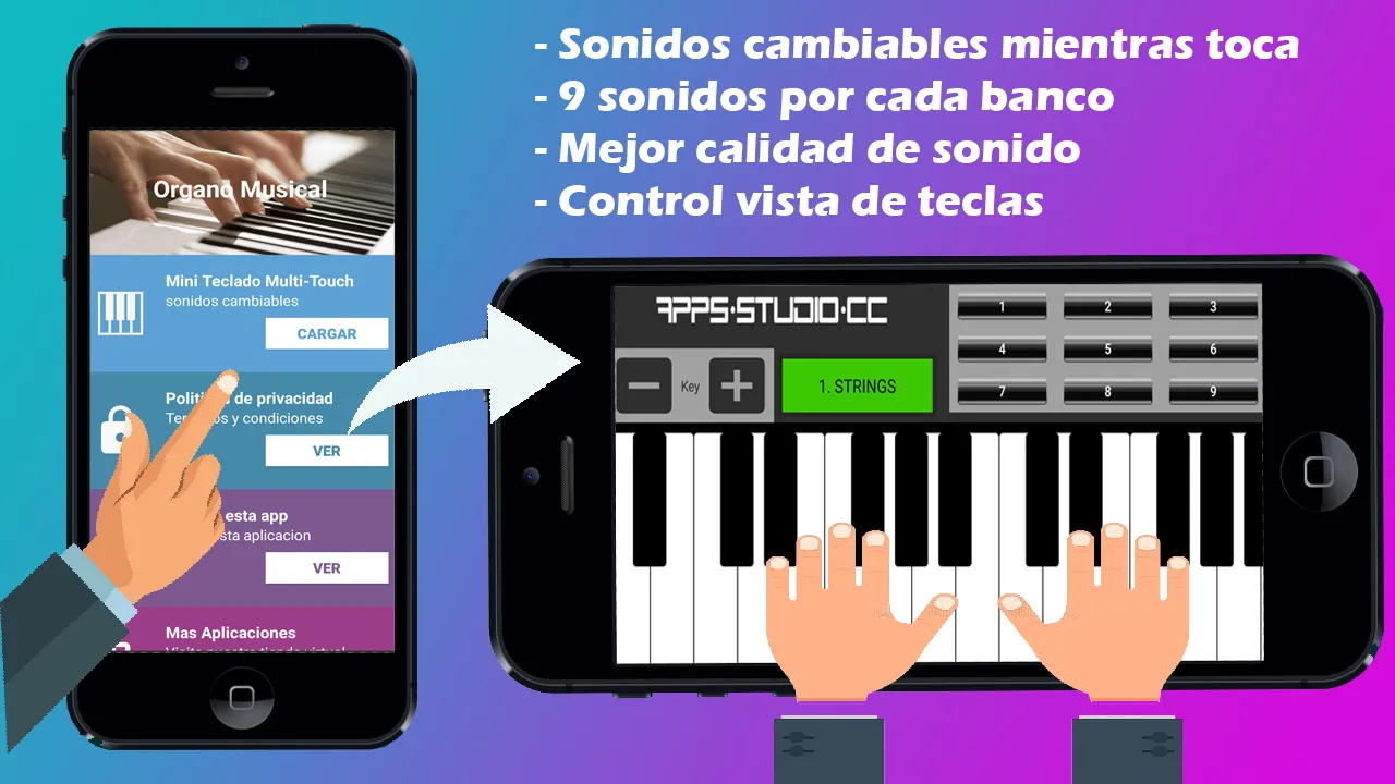 Órgano Piano y Sintetizador | Indus Appstore | Screenshot