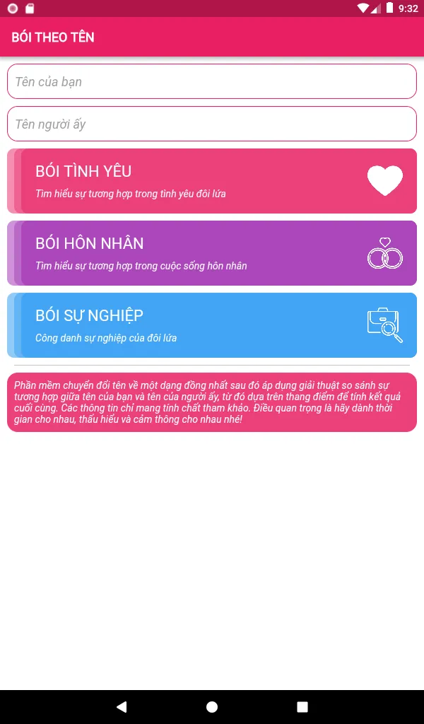 Bói Tình Yêu Theo Tên | Indus Appstore | Screenshot