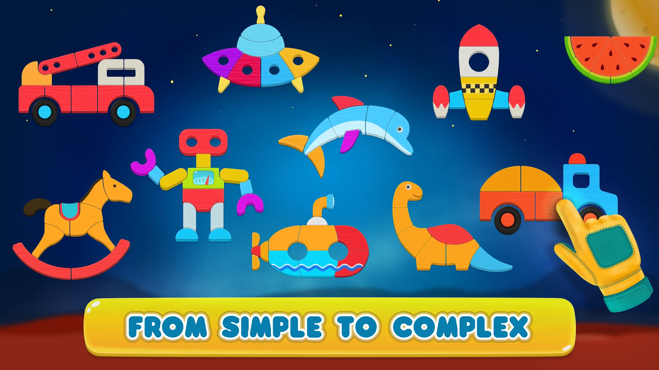 Cosmo Shapes Puzzles for kids | Indus Appstore | Screenshot