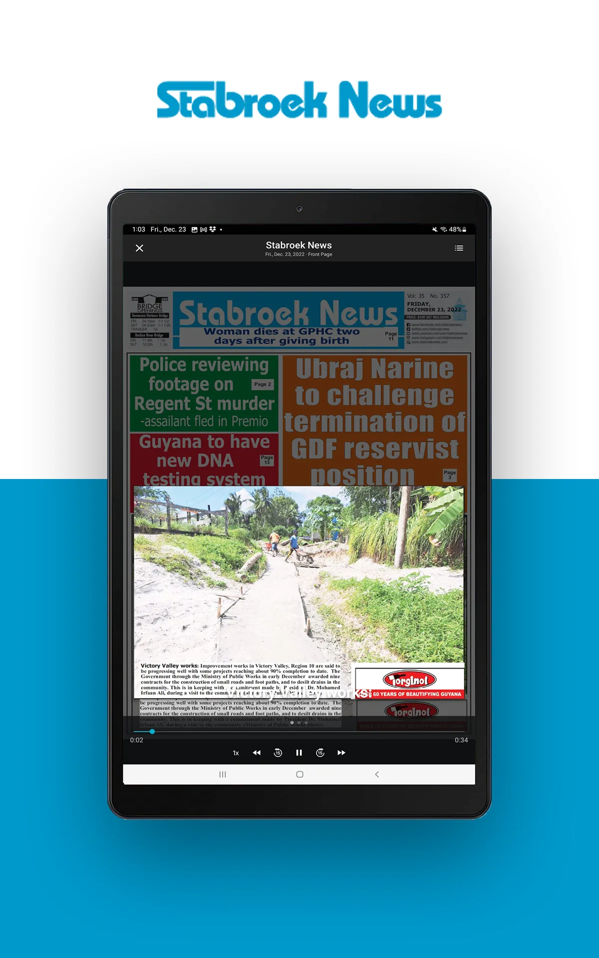 Stabroek News | Indus Appstore | Screenshot