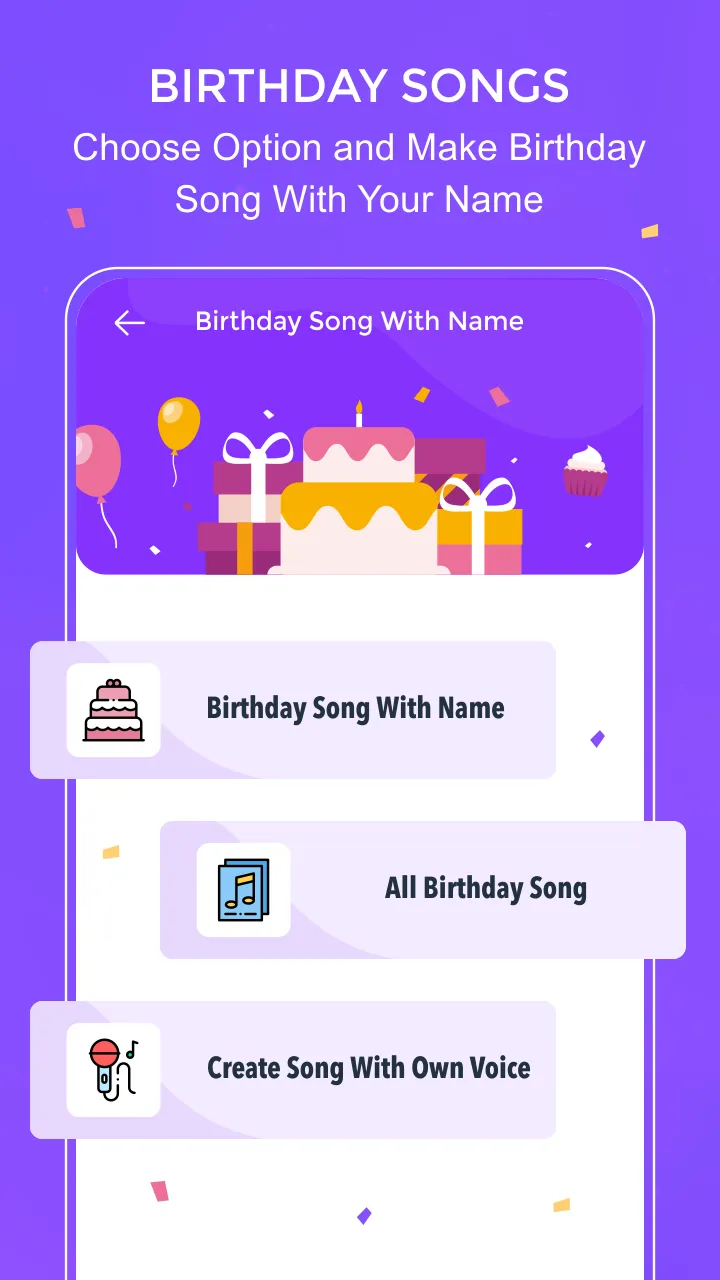 Birthday Song With Name | Indus Appstore | Screenshot