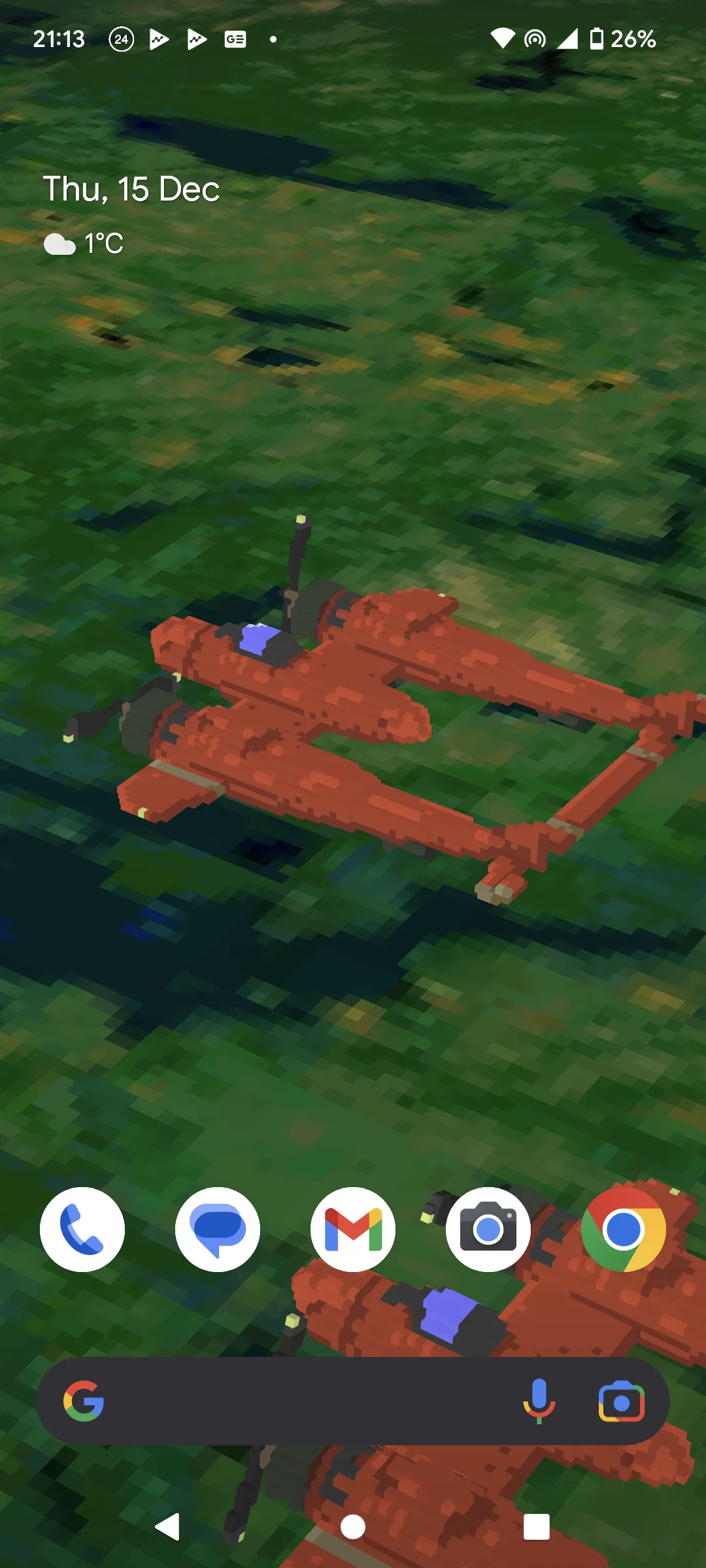 Voxel Airplanes 3D LWP | Indus Appstore | Screenshot